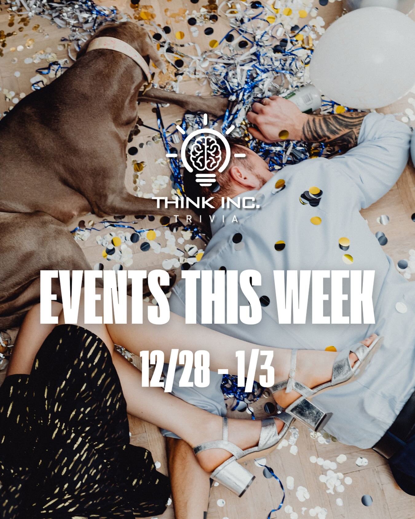 Happy (almost) New Year, everybody! While we prepare our annual list of resolutions that last about two weeks, you might benefit from checking this week&rsquo;s Trivia (and Bingo!) schedule. Enjoy!

SUNDAY
&nbsp;
@moonfishbrewery &ndash; 4pm (Riverhe