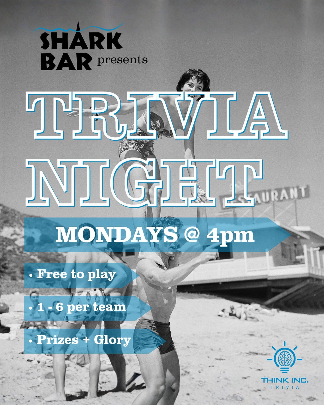 Meet [us] in Montauk&hellip;

&hellip;every Monday at 4pm for Trivia at Shark Bar. 

There&rsquo;s no better way to celebrate Industry Mondays than getting together with a group of co-workers, friends, and/or family and demonstrating that $150K worth