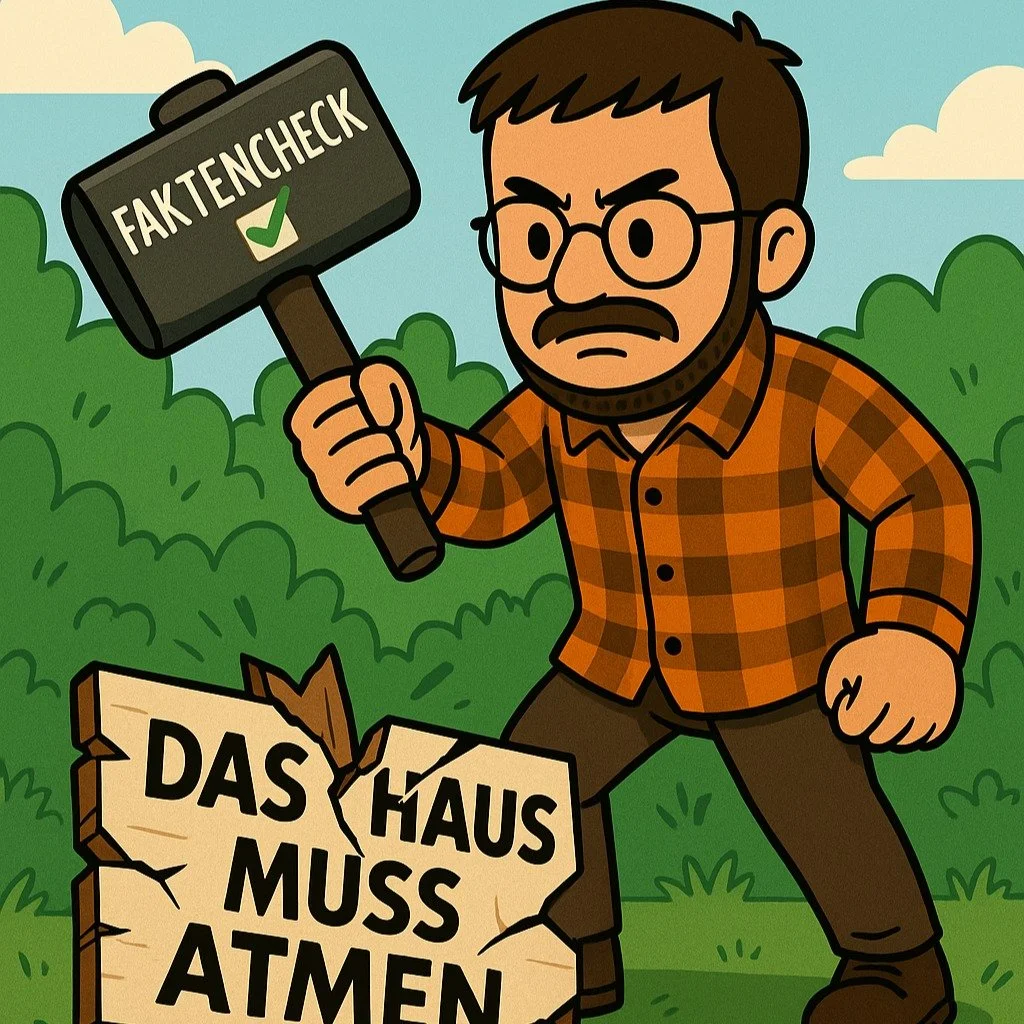 👉 &bdquo;Das Haus muss atmen.&ldquo;
Ein Satz, der sich hartn&auml;ckig h&auml;lt &ndash; aber fachlich einfach falsch ist.

❌ Bauteile atmen nicht.
✅ Gel&uuml;ftet wird &uuml;ber kontrollierte Luftzufuhr.

Fr&uuml;her war Energie billig, H&auml;use