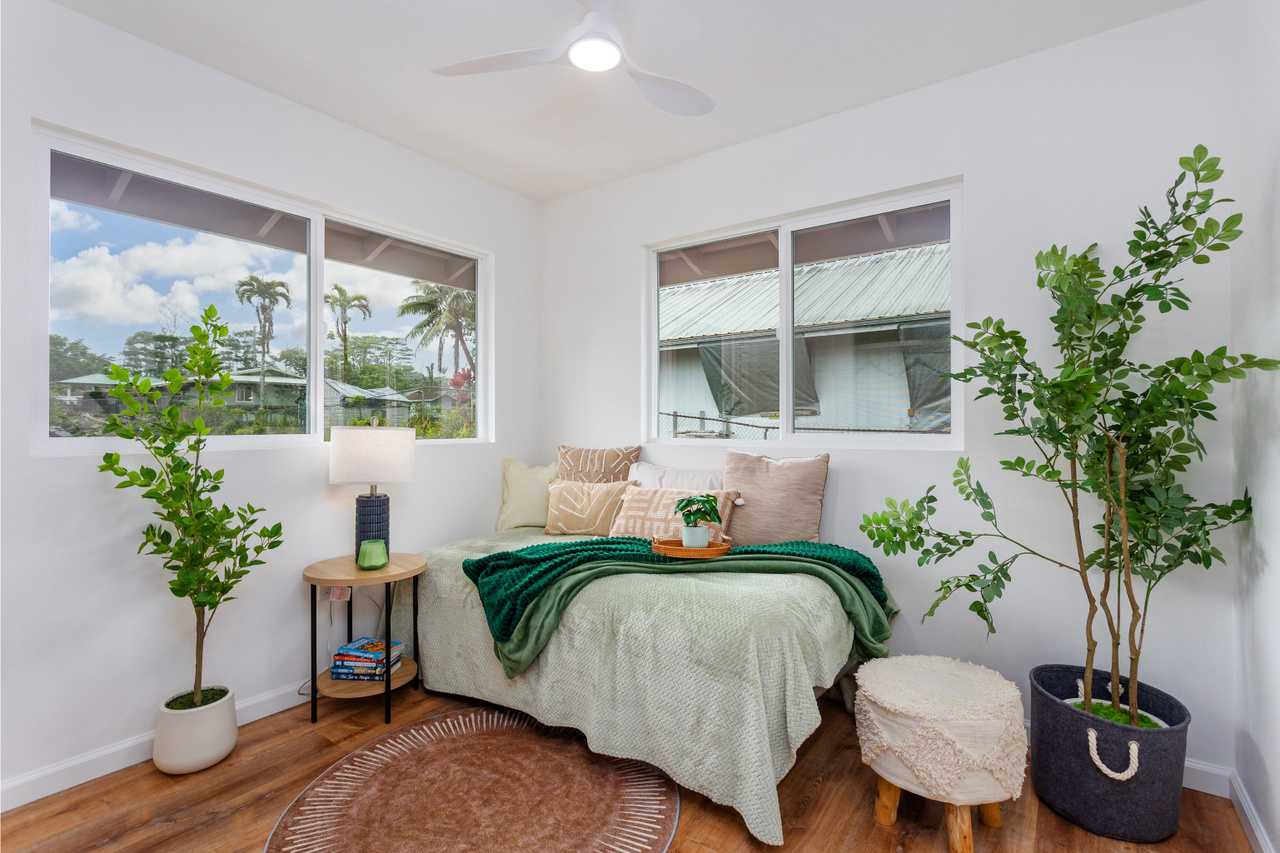 Ohana Capital Group Home 16-2072 Lehua Dr.  Furnished Bedroom