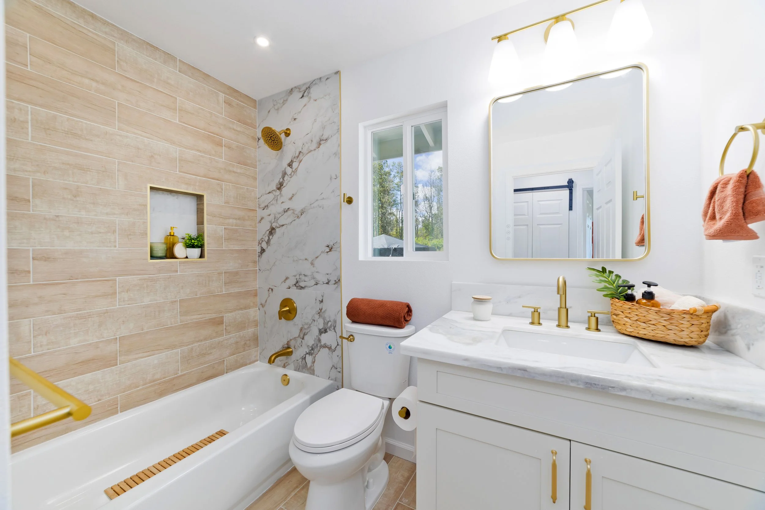 New Constructed Home Furnished Bathroom