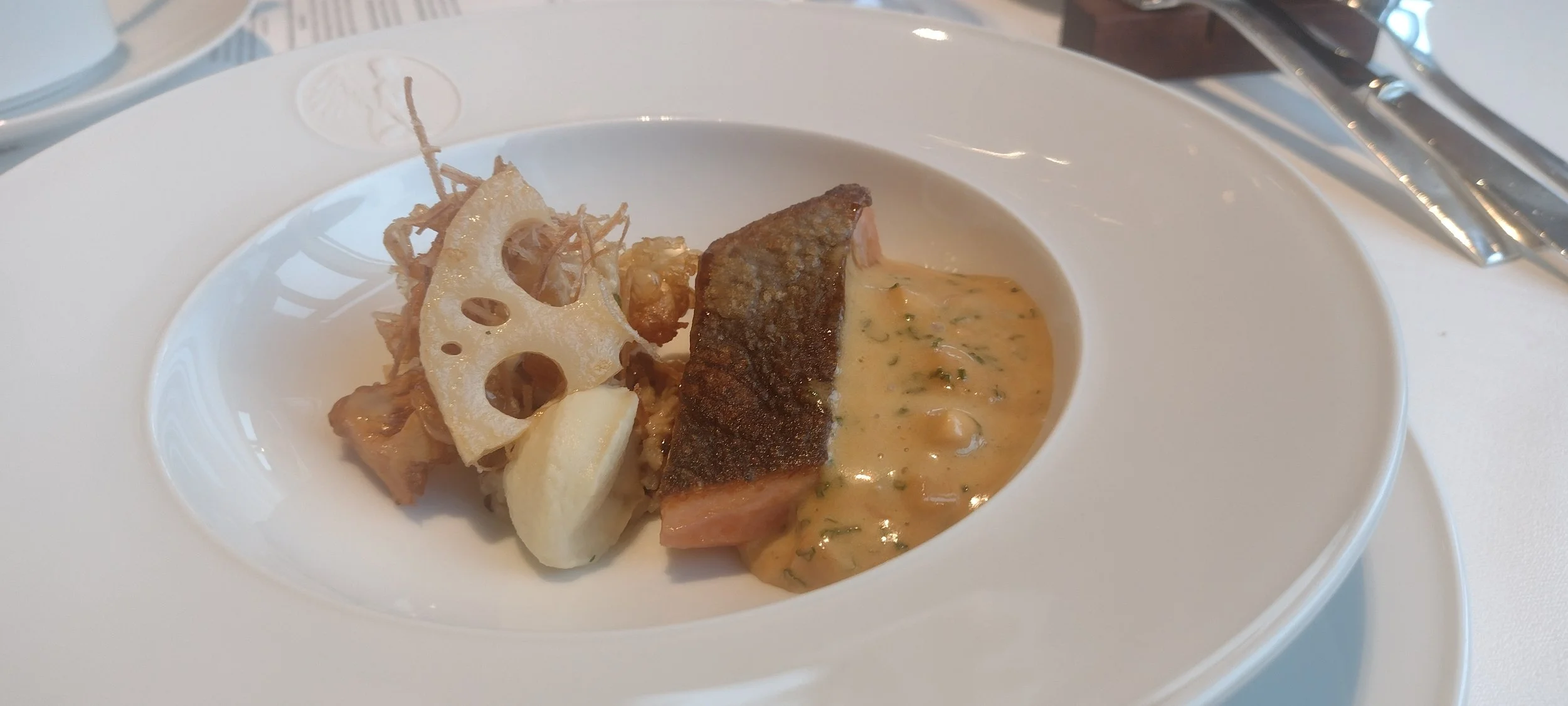 Lachs in der Schwarzwaldstube in Baiersbronn