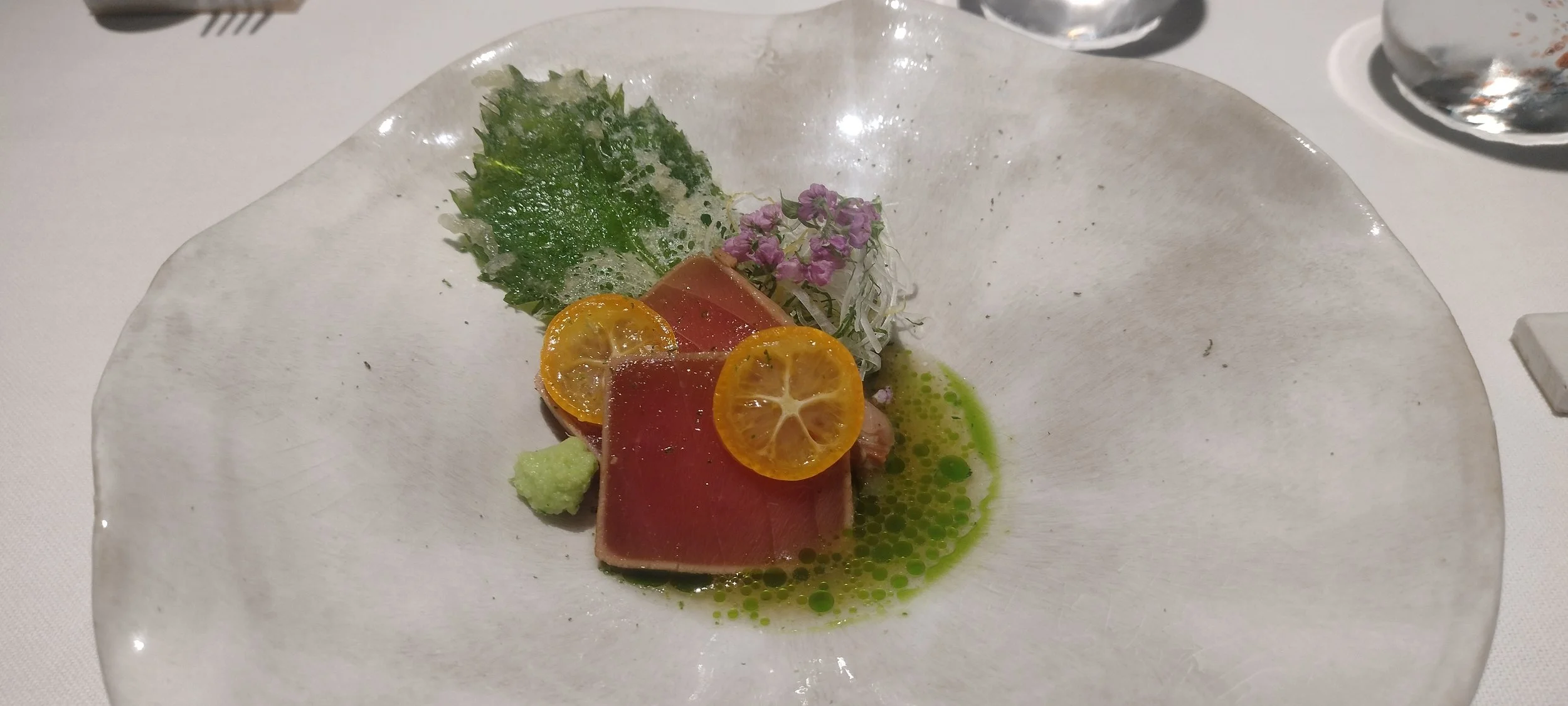 Sashimi im Wachenheimer Zweisternerestaurant Intense