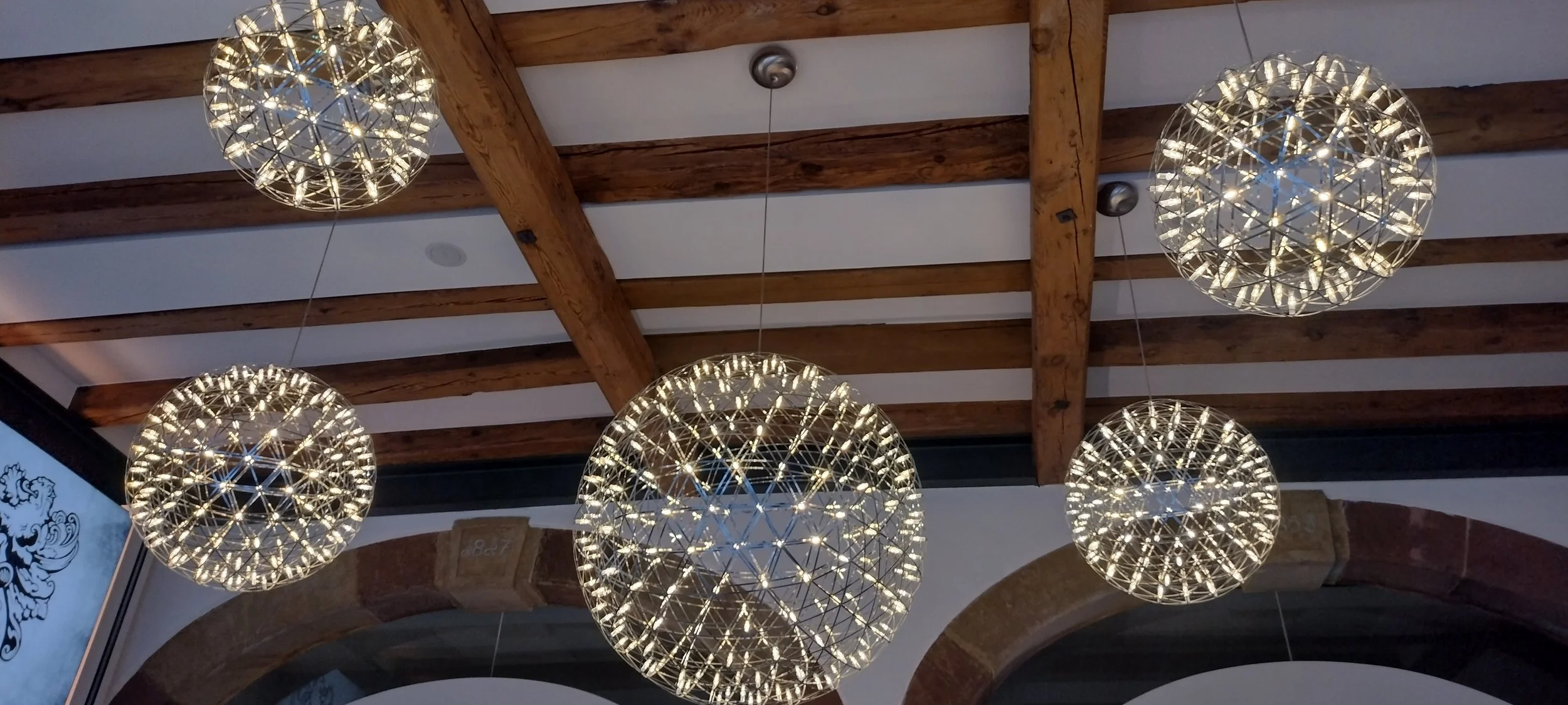 Decke des Dreisternerestaurants L.A. Jordan in Deidesheim