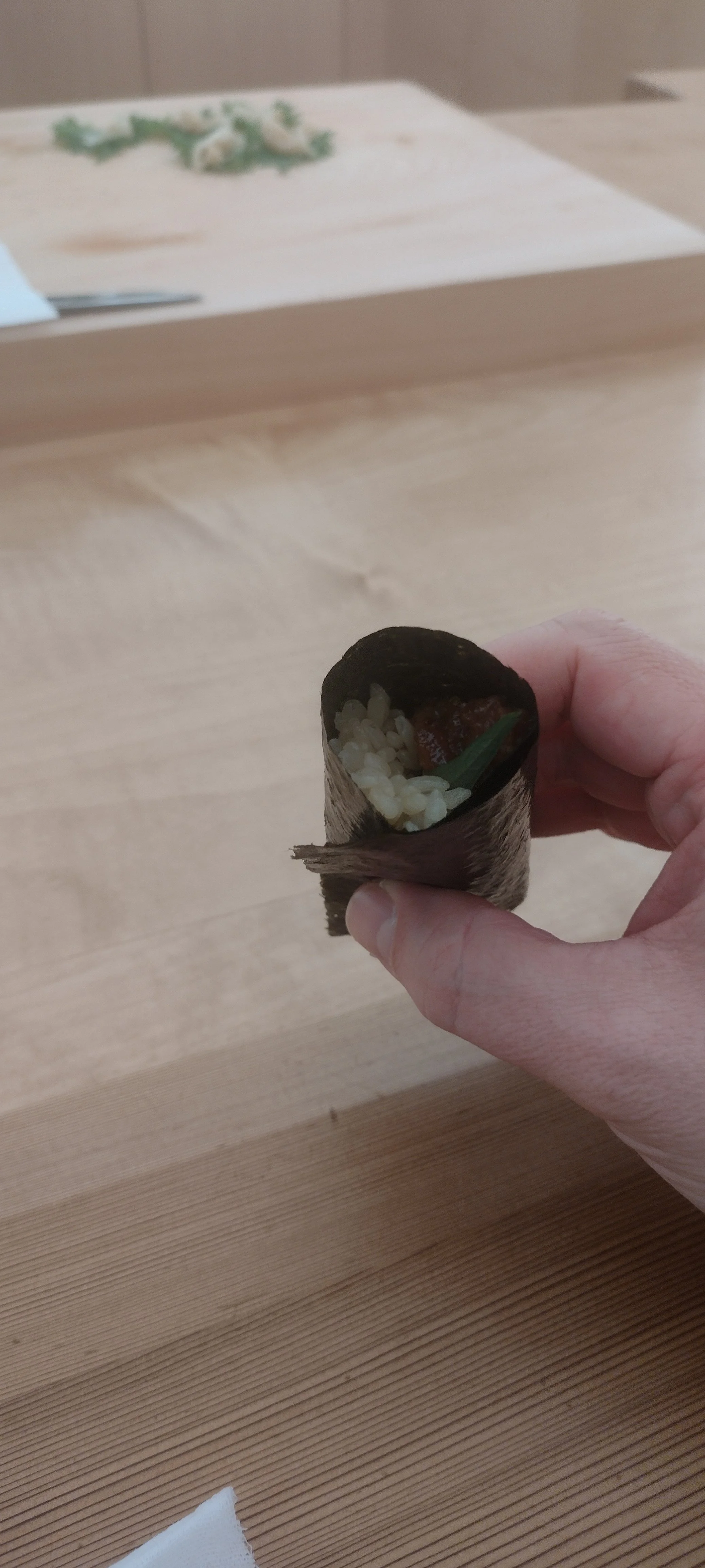 Sushi Roll im Sushi Yoshinaga in Paris