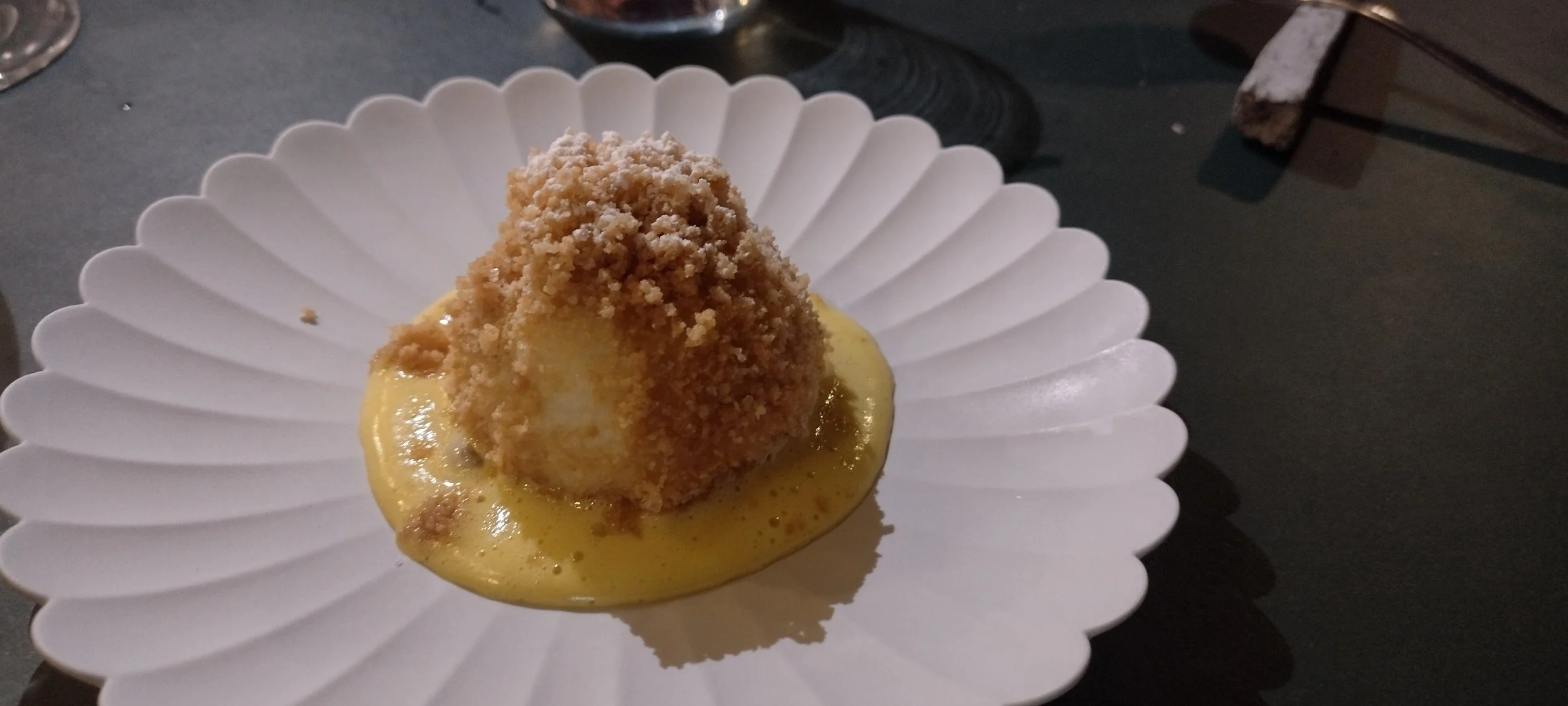 Topfenknödel im Sternerestaurant pars in Berlin