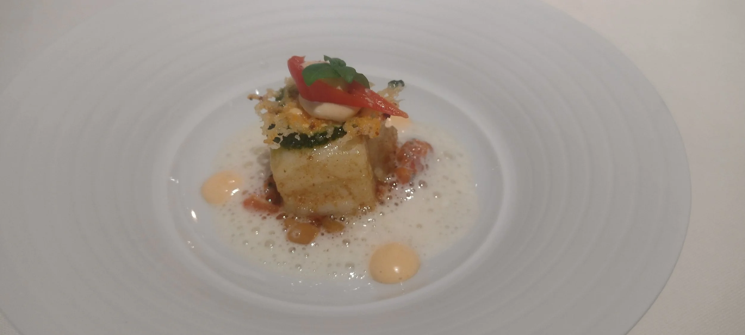Steinbutt im Dreisterne-Restaurant Bareiss in Baiersbronn