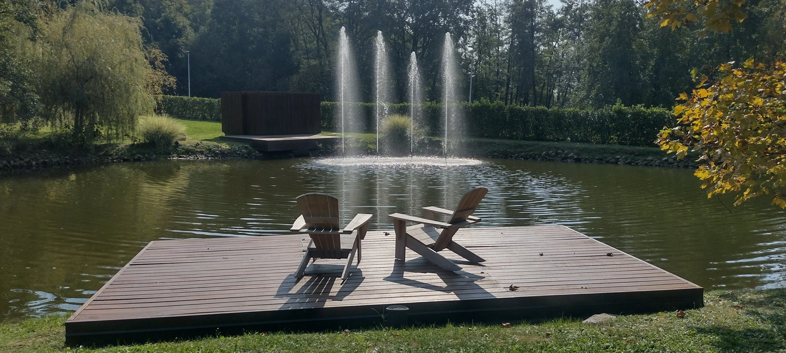 Teich im Da Vittorio