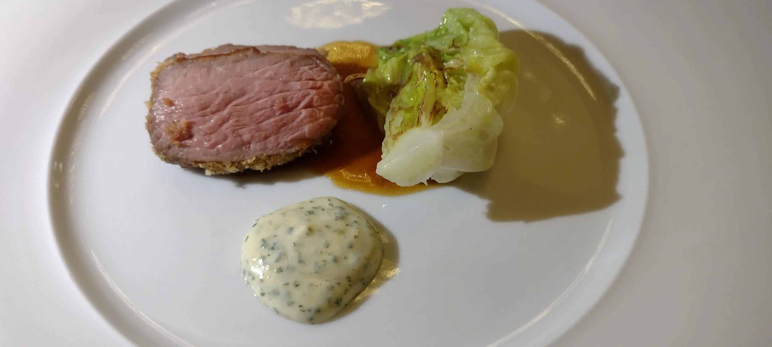 Lamm im Dreisternerestaurant L.A. Jordan in der Pfalz