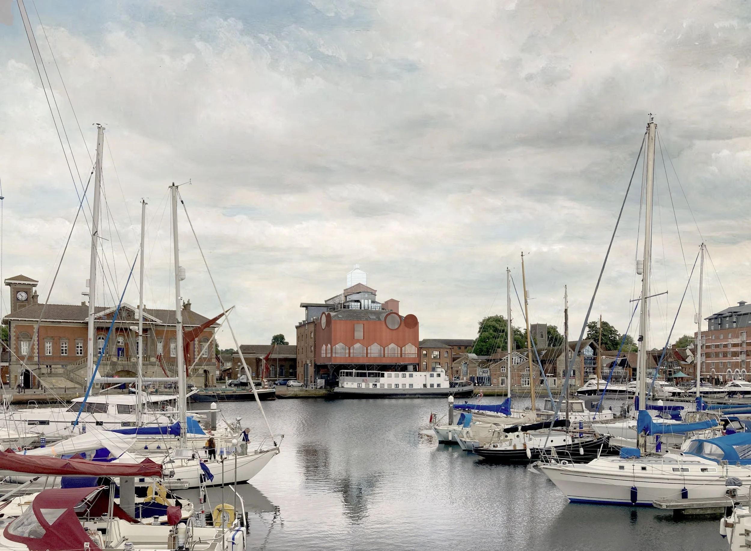 This is a view from Ipswich Mariner of the CLAY 1A future building