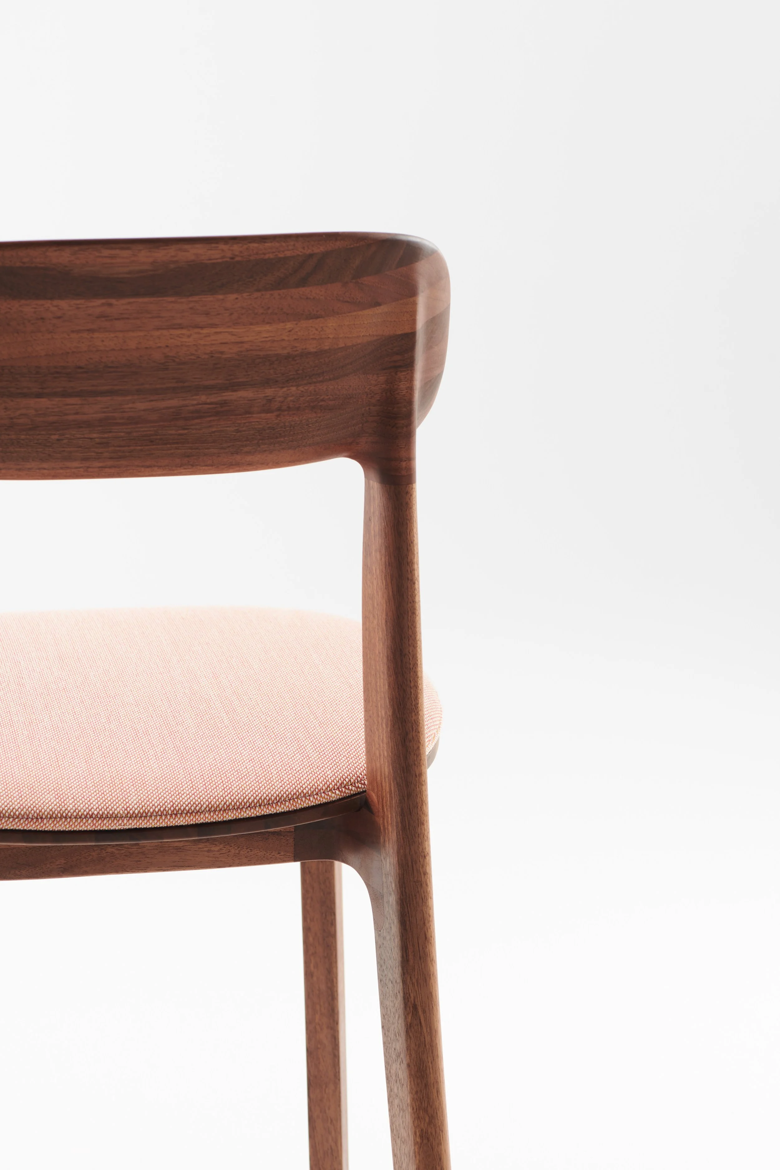 Tanka Chair in natural oak finish with leather seat