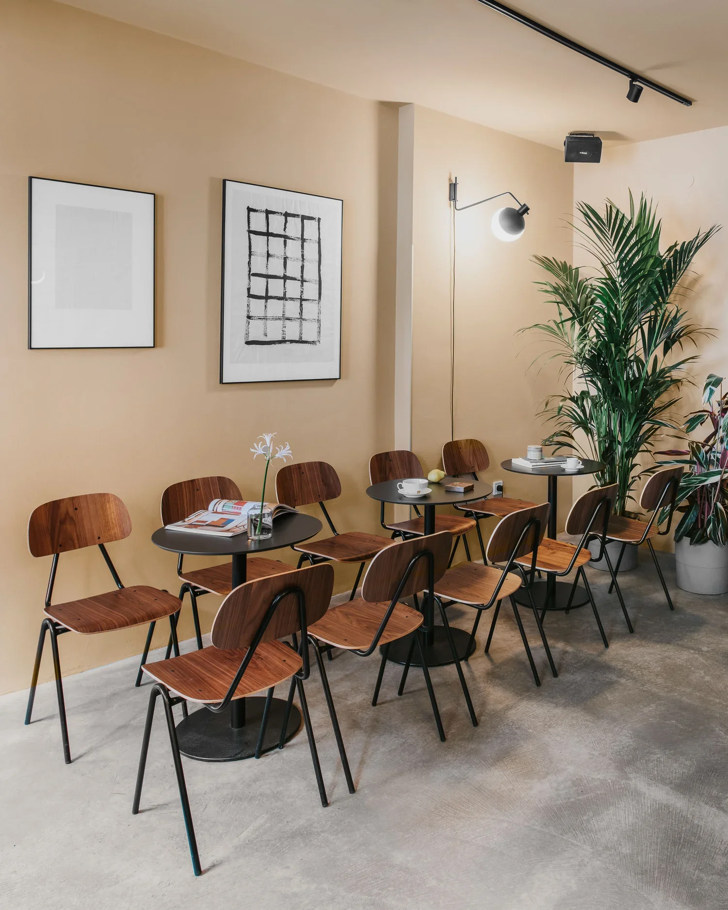 Creative co-working space integrated within Regular Bar interior