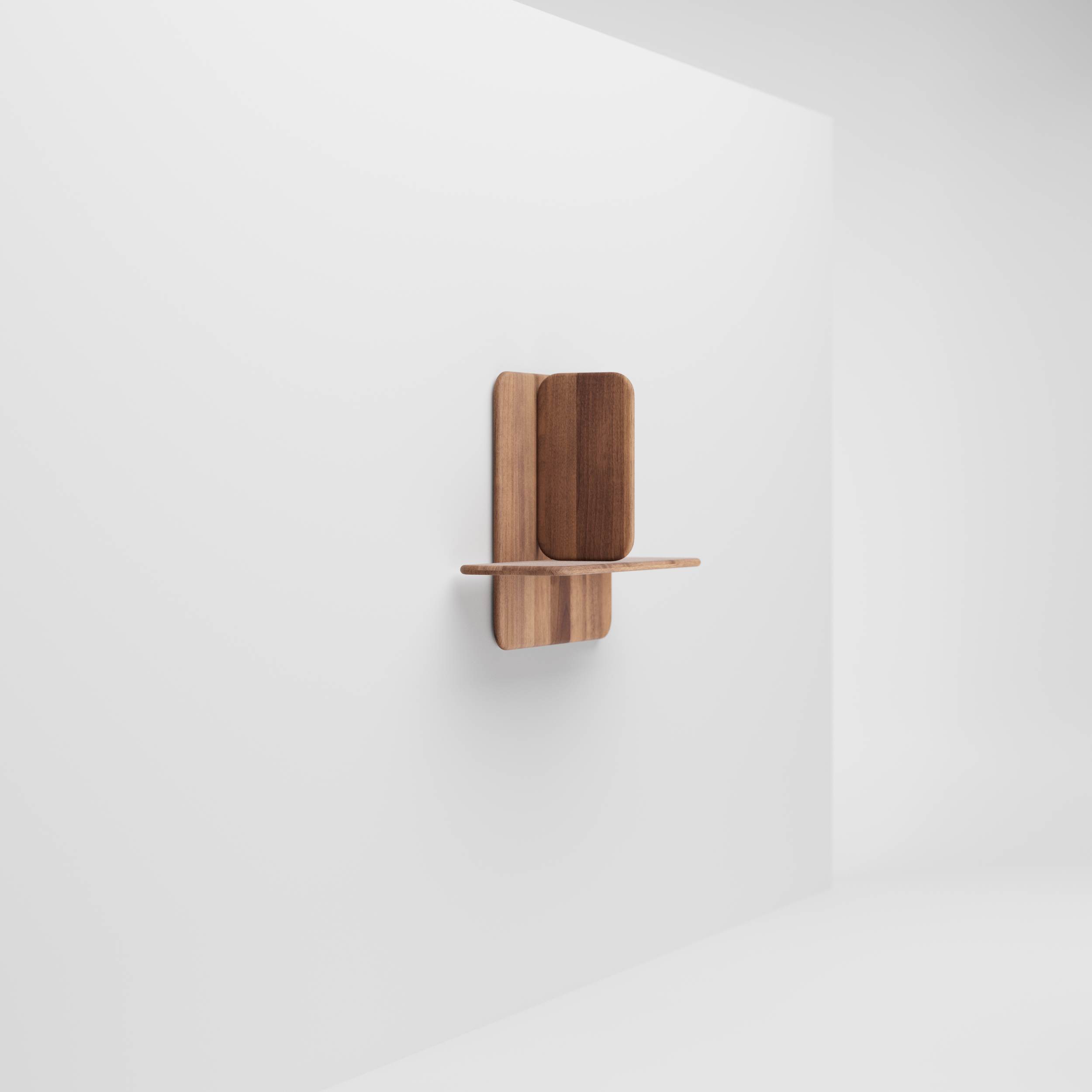 Soft Wall modular wooden shelving unit by Regular Company