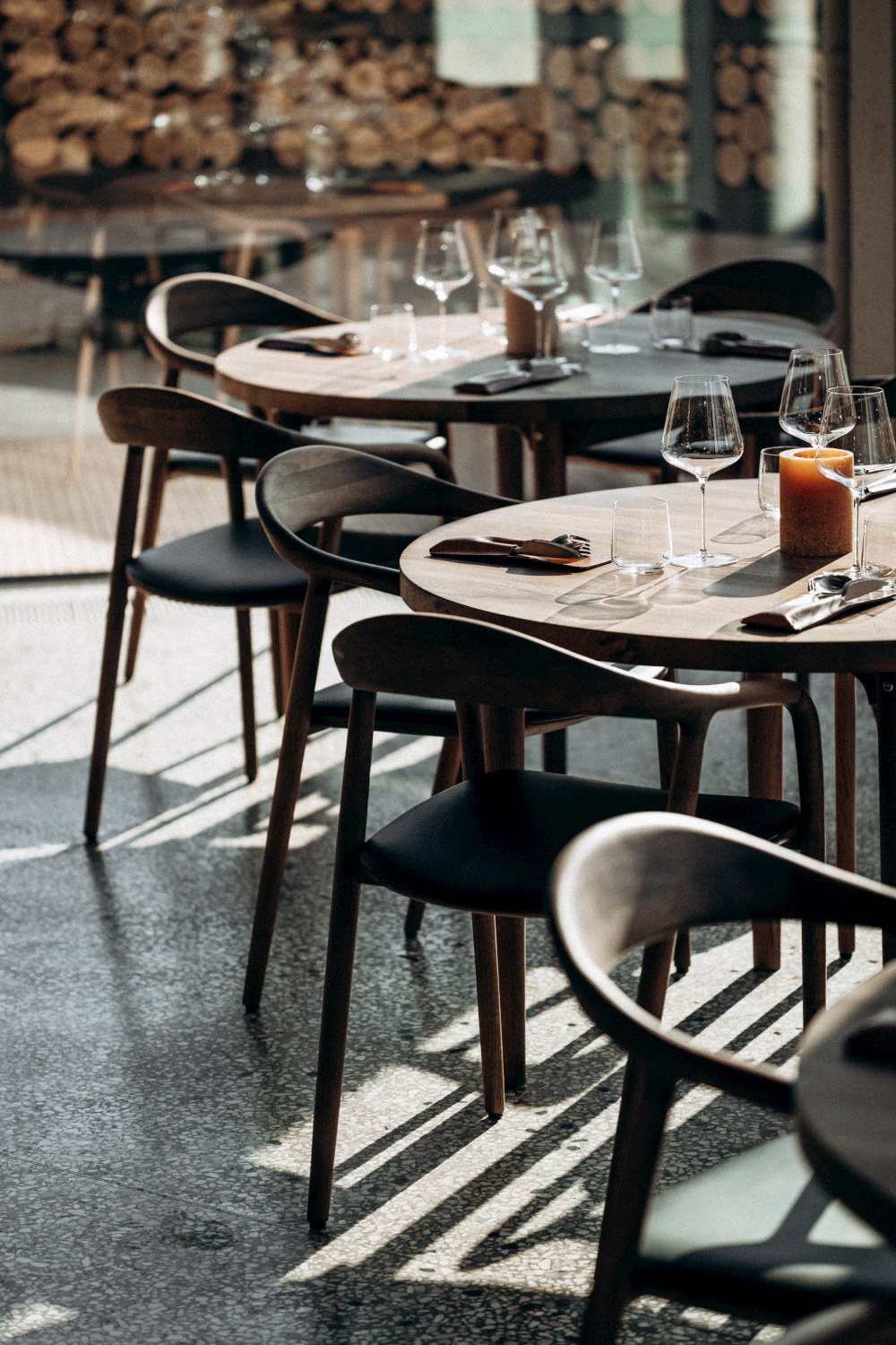 Multiple views of Neva Chair highlighting elegant curves and ergonomic form