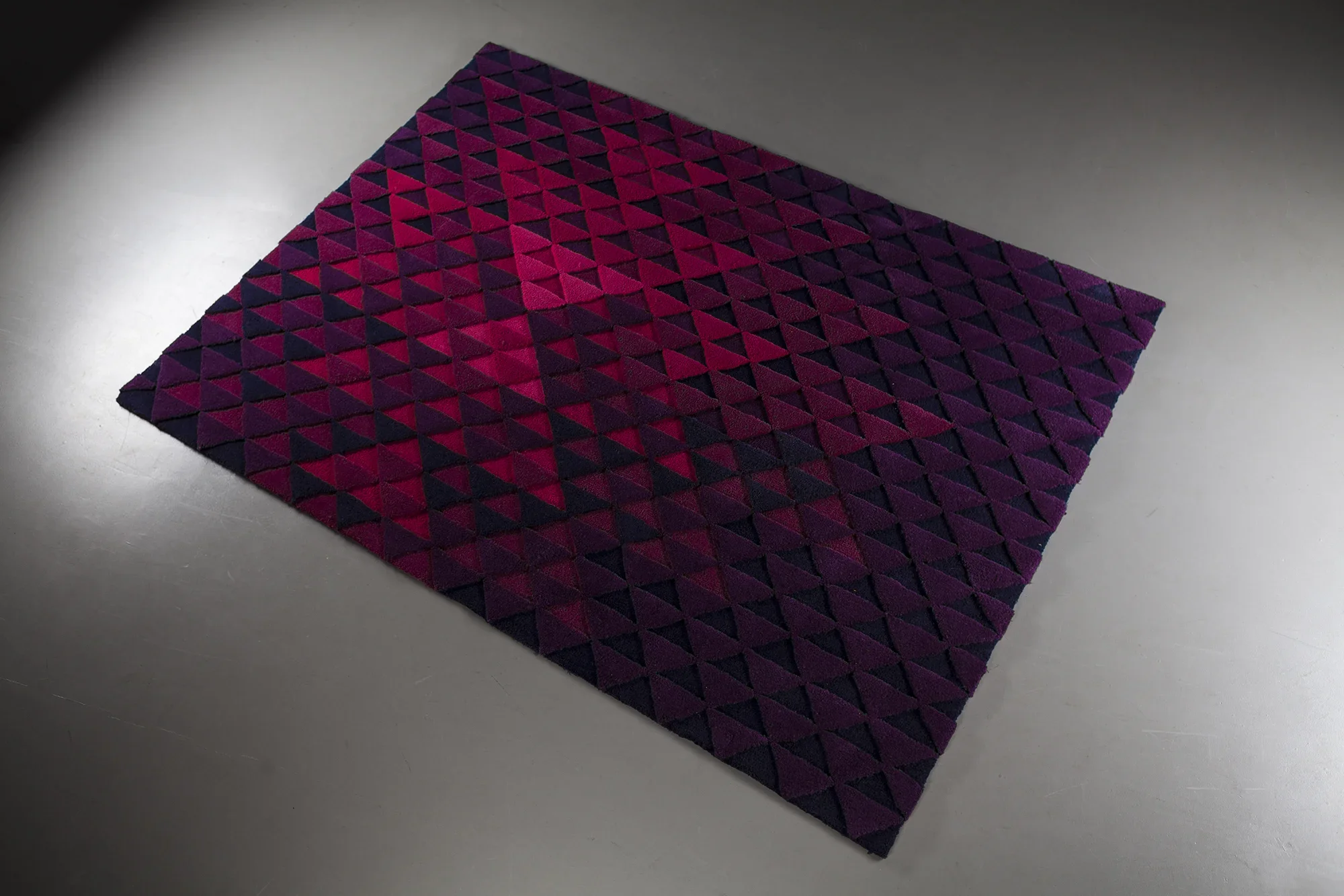 Chill-im rug - Wool rug with sculptural surface detail, designed by Regular Company