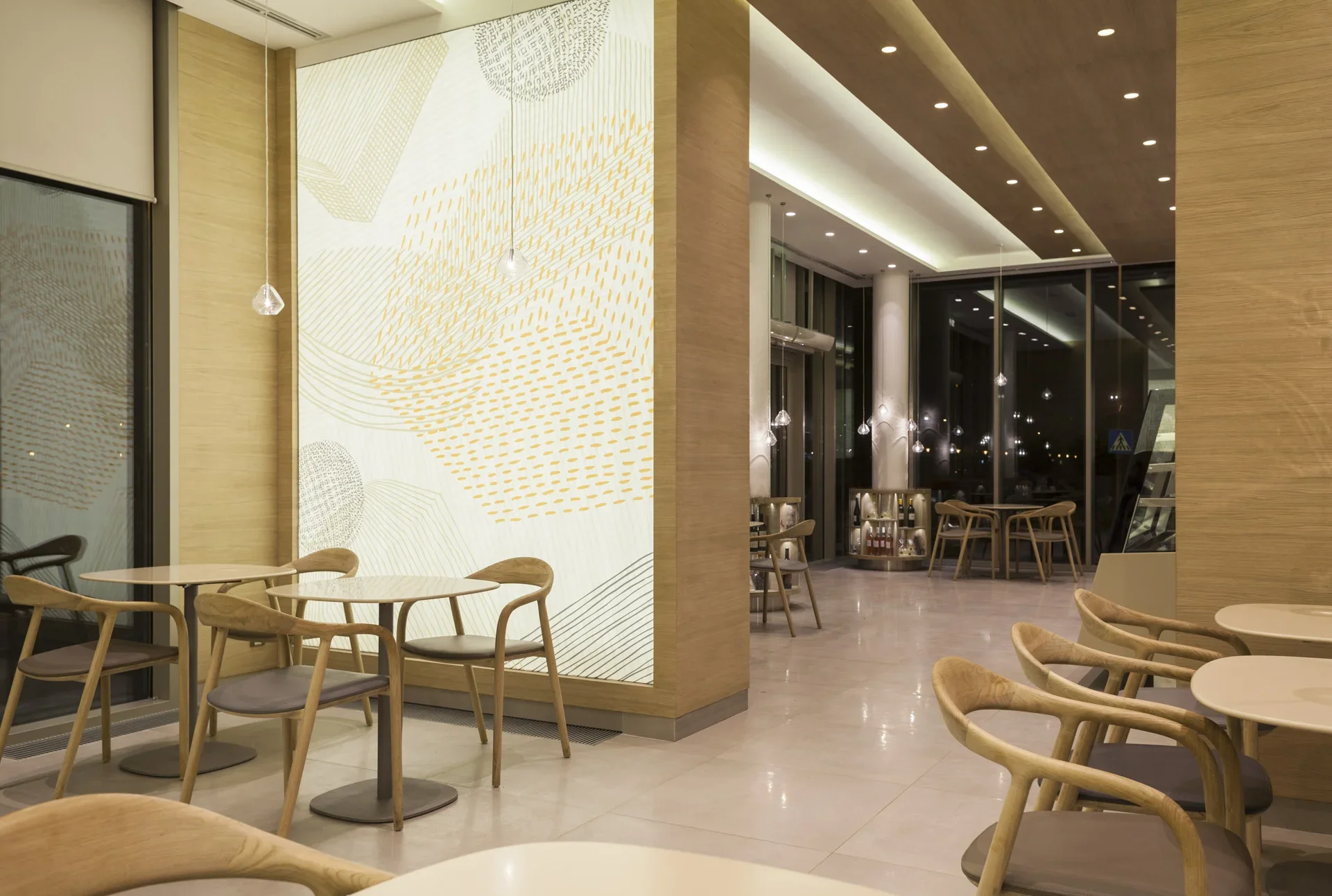 Modern café design in Zagreb by Anita Rusendic and Ruder Novak-Mikulic