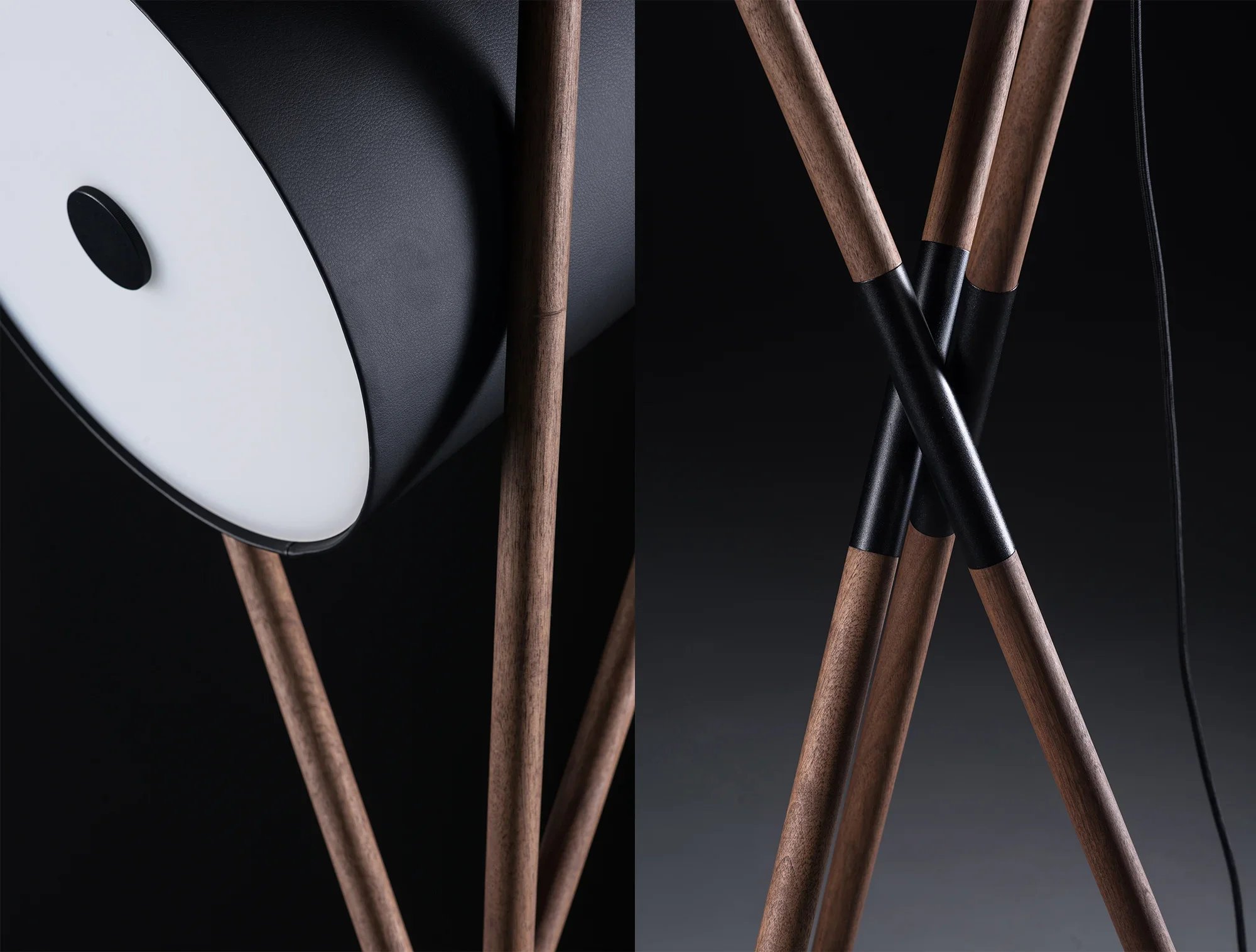Minimalist floor lamp from Shift collection by Regular Company