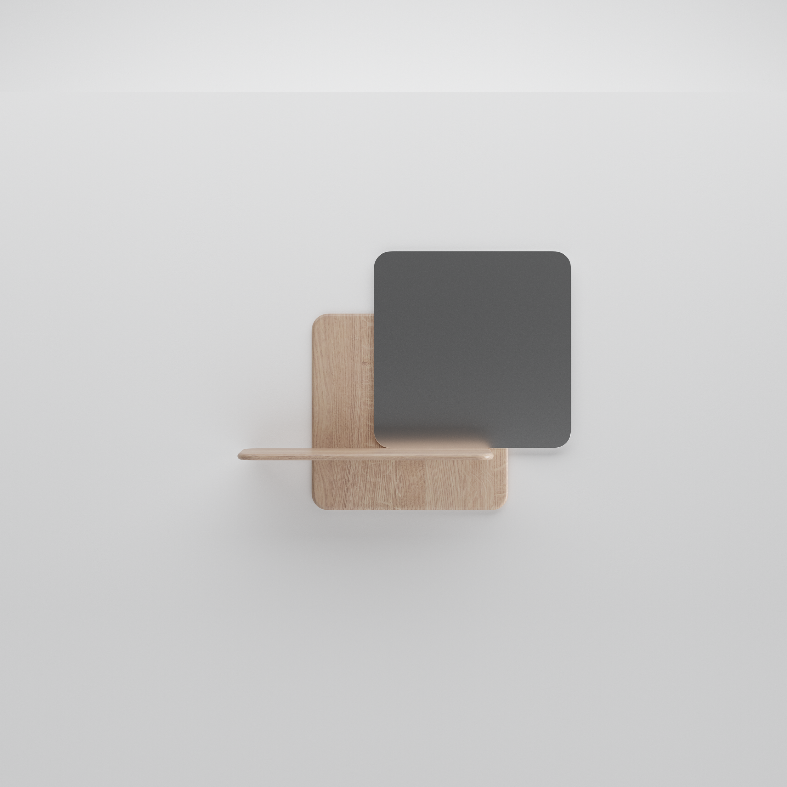 Soft Wall modular wooden shelving unit by Regular Company