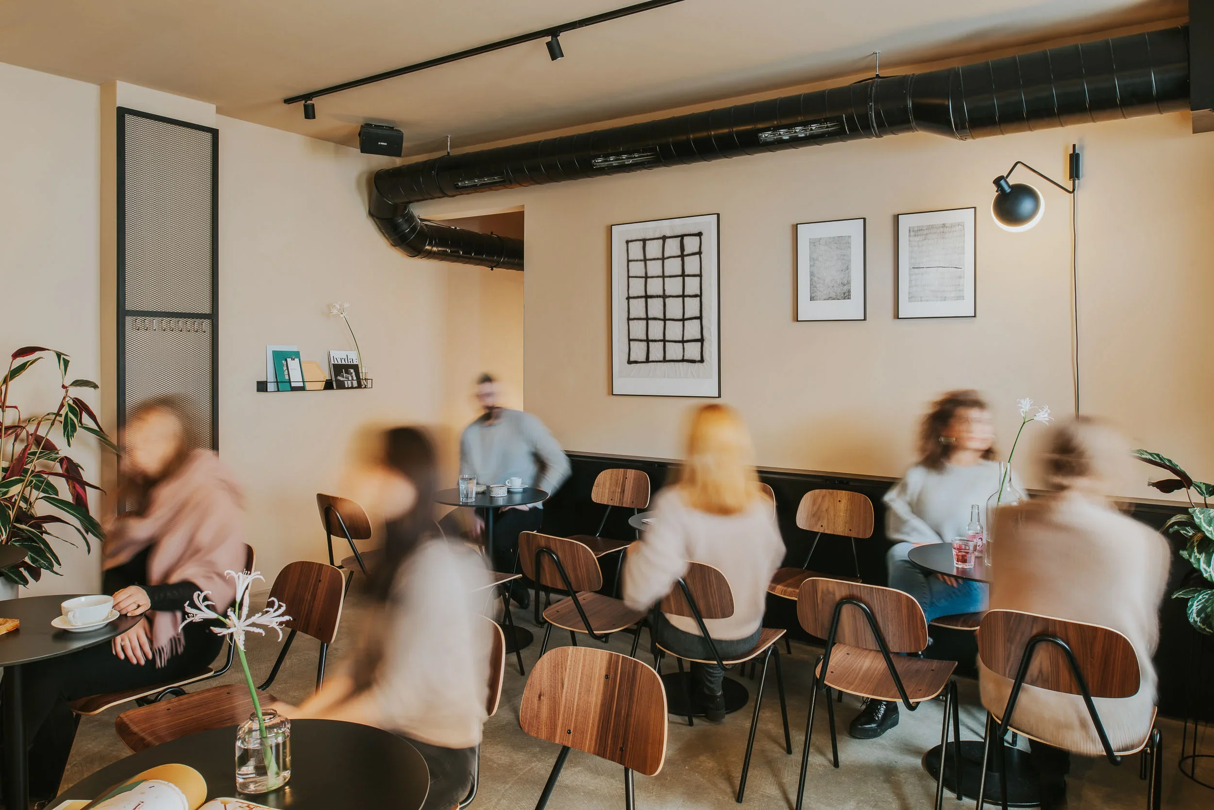 Creative co-working space integrated within Regular Bar interior