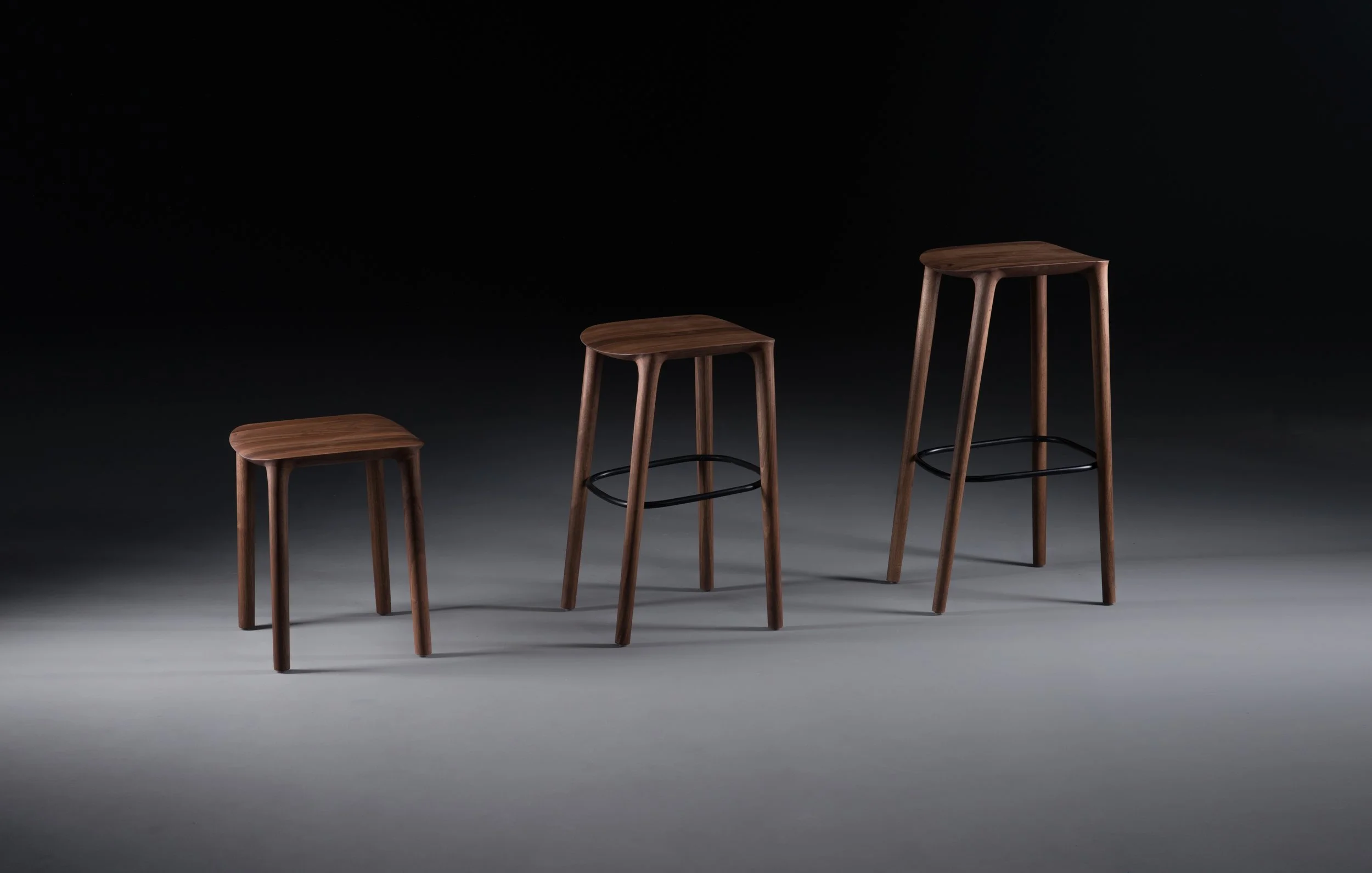 Neva collection showcasing the evolution of the chair design across multiple products.