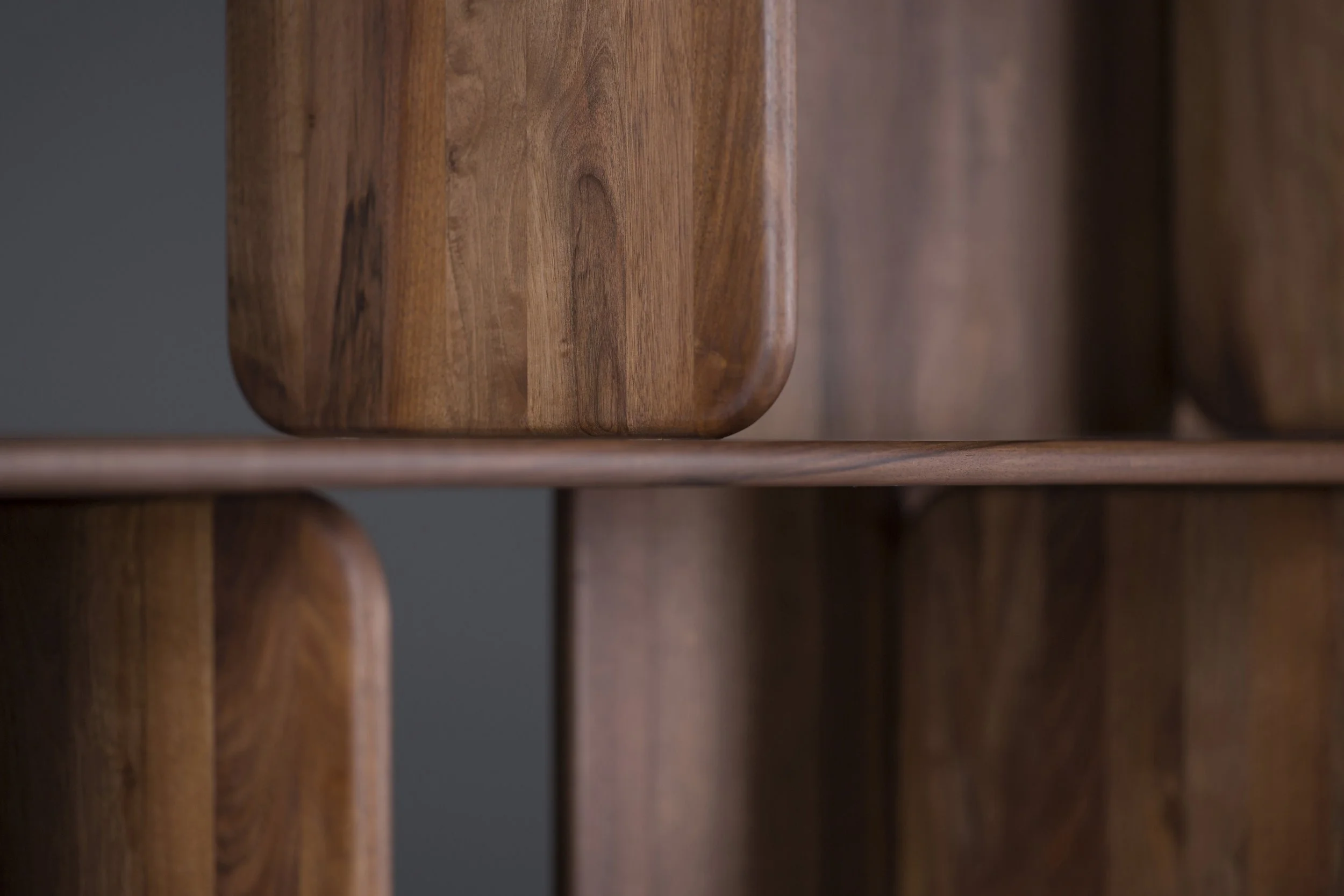 Soft Shelf modular wooden shelving unit by Regular Company