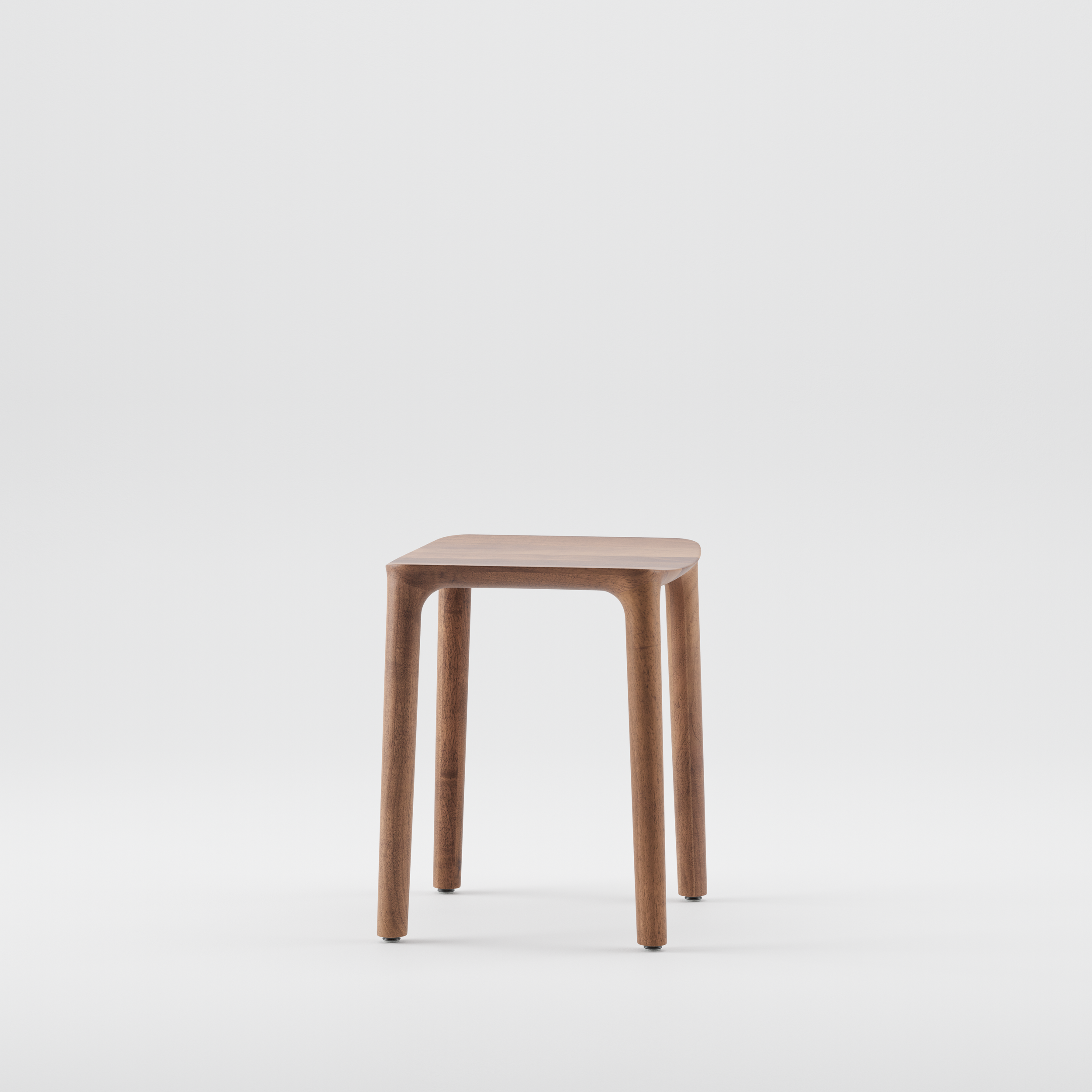 Refined wooden stool from the Neva collection by Artisan