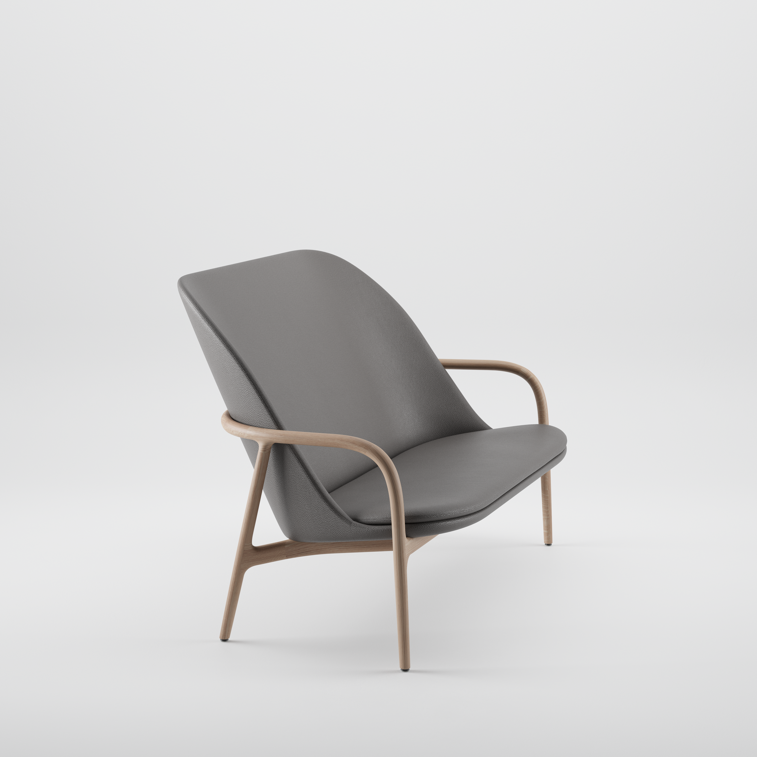 Neva Sofa High with solid wood frame and upholstered seating