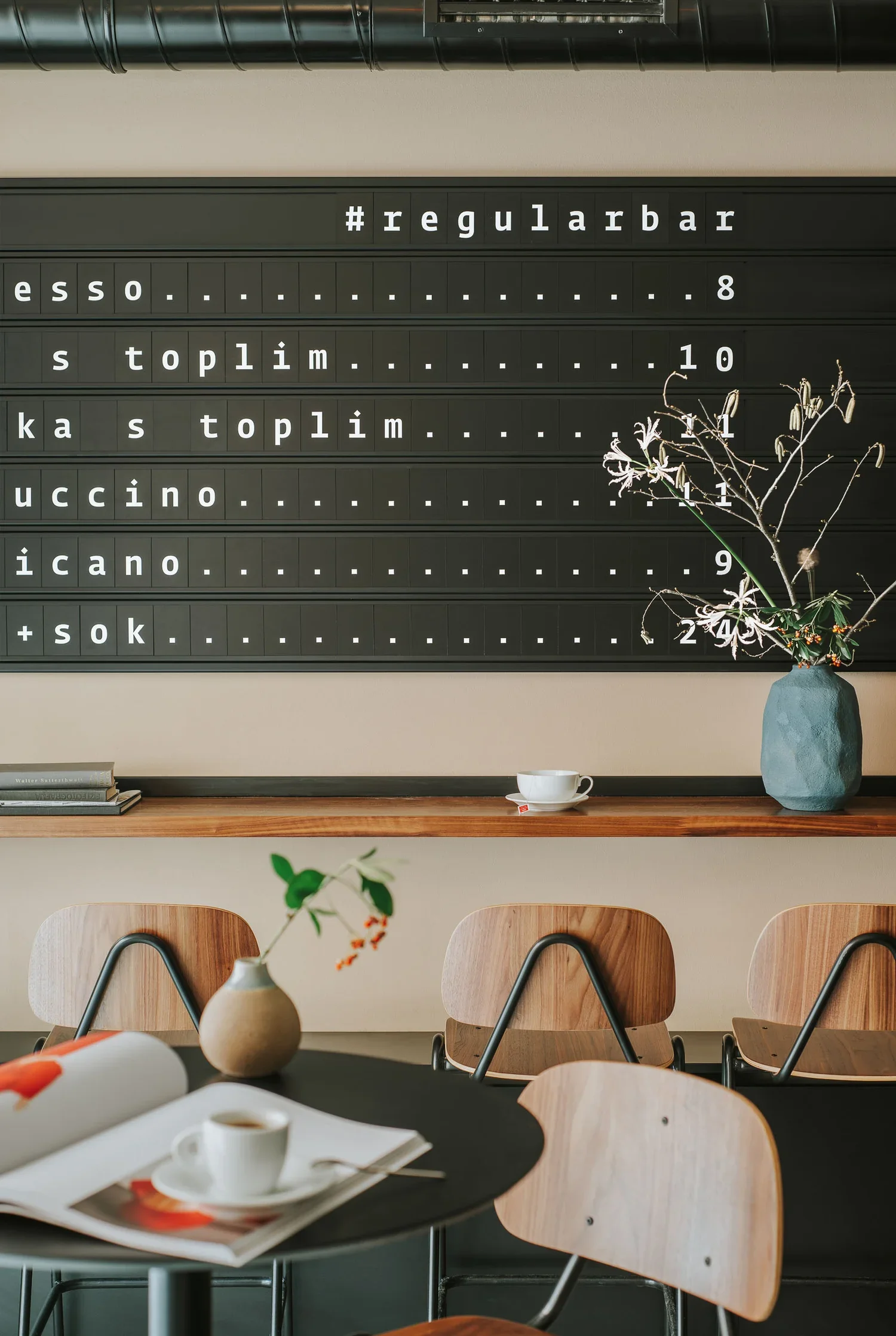 Bar area in the evening with intimate lighting and music