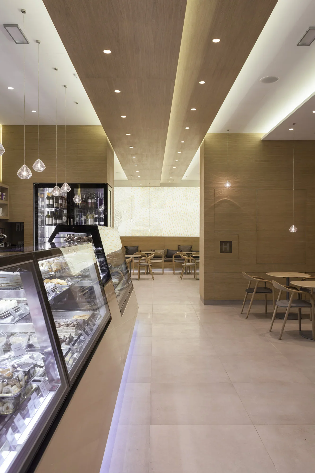 Warm and minimalist café interior featuring young Croatian designers