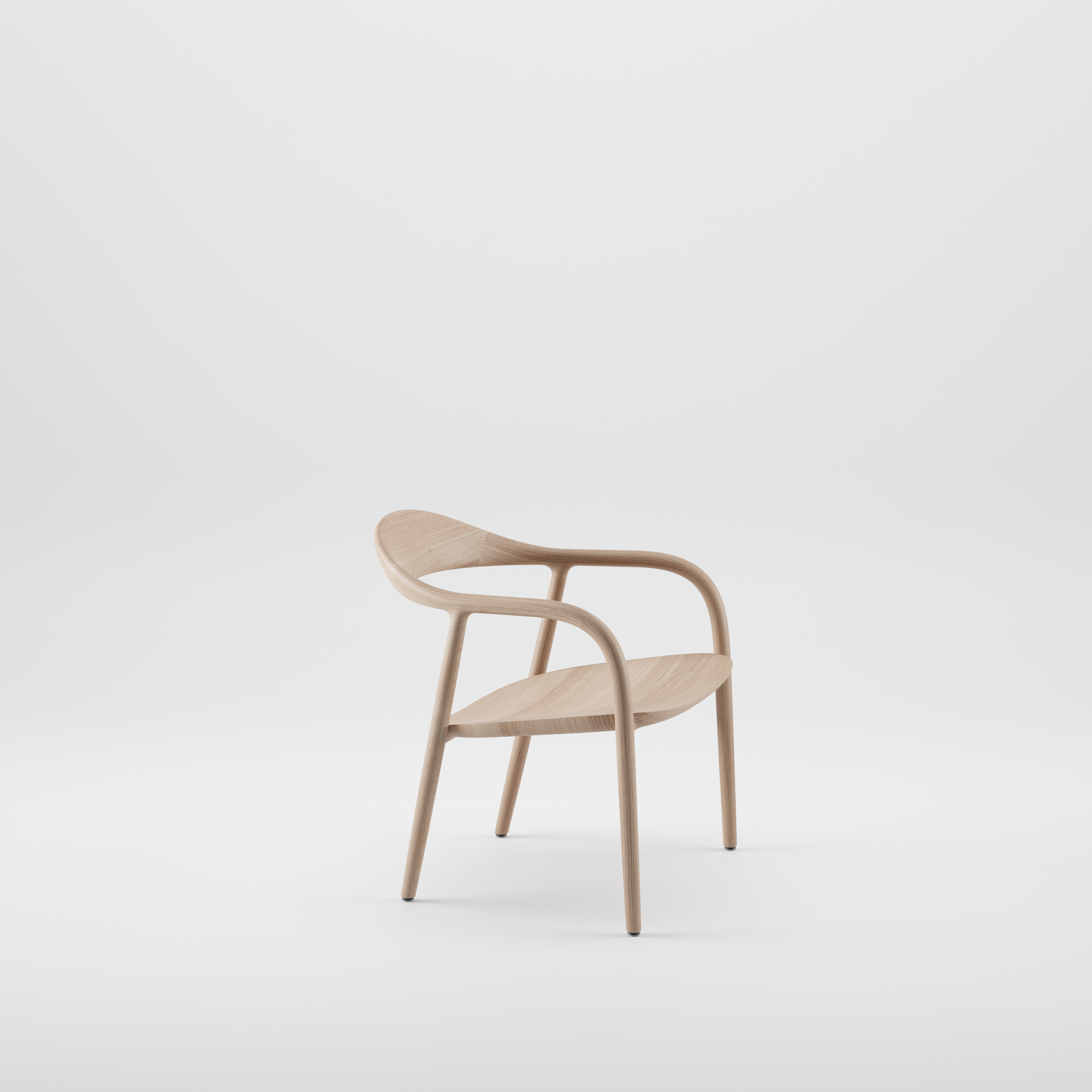 Hand-finished Neva Easy Chair highlighting organic wood grain