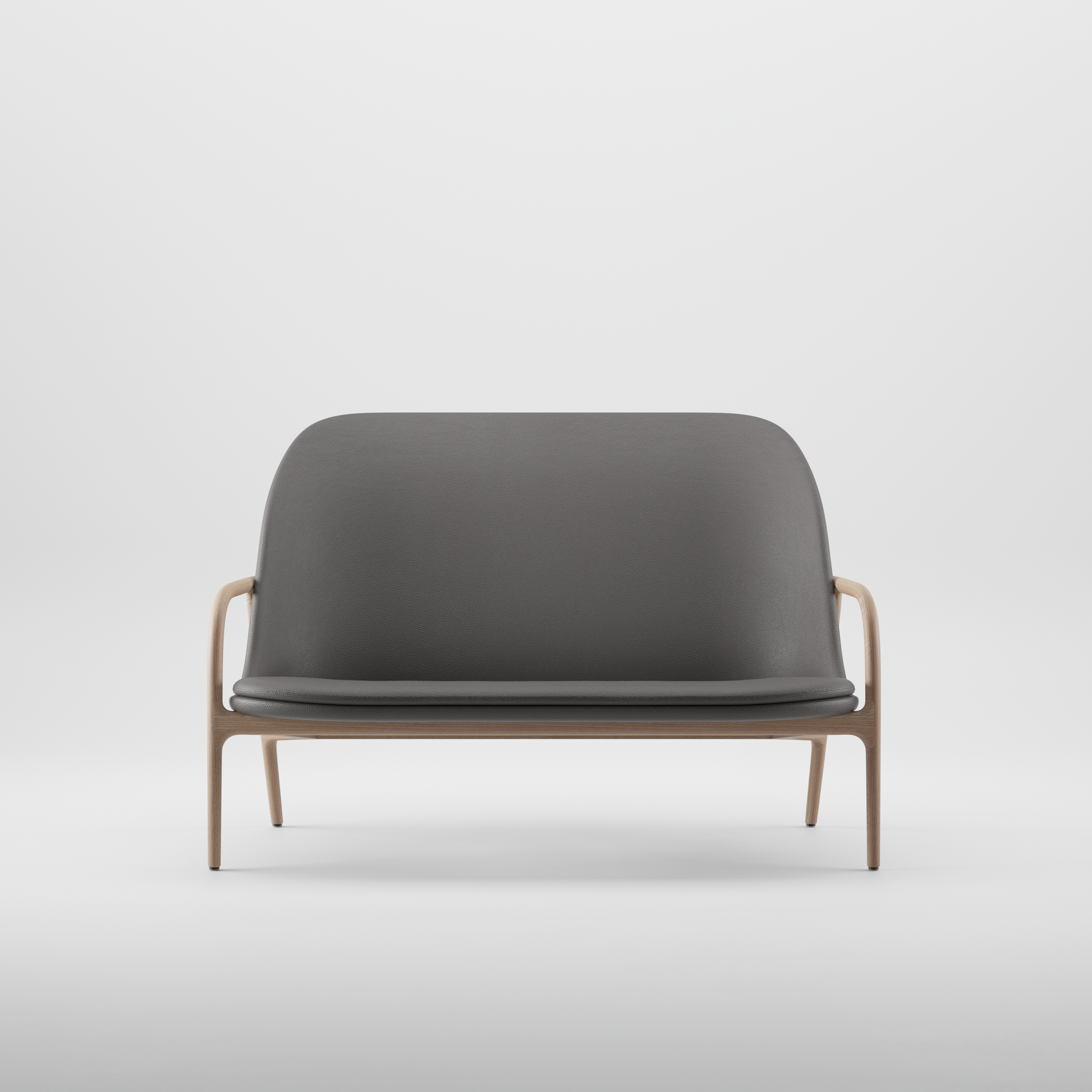 Neva Sofa High with solid wood frame and upholstered seating