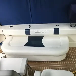 Searay 37 Amberjack rear cockpit seating - Robie Canvas