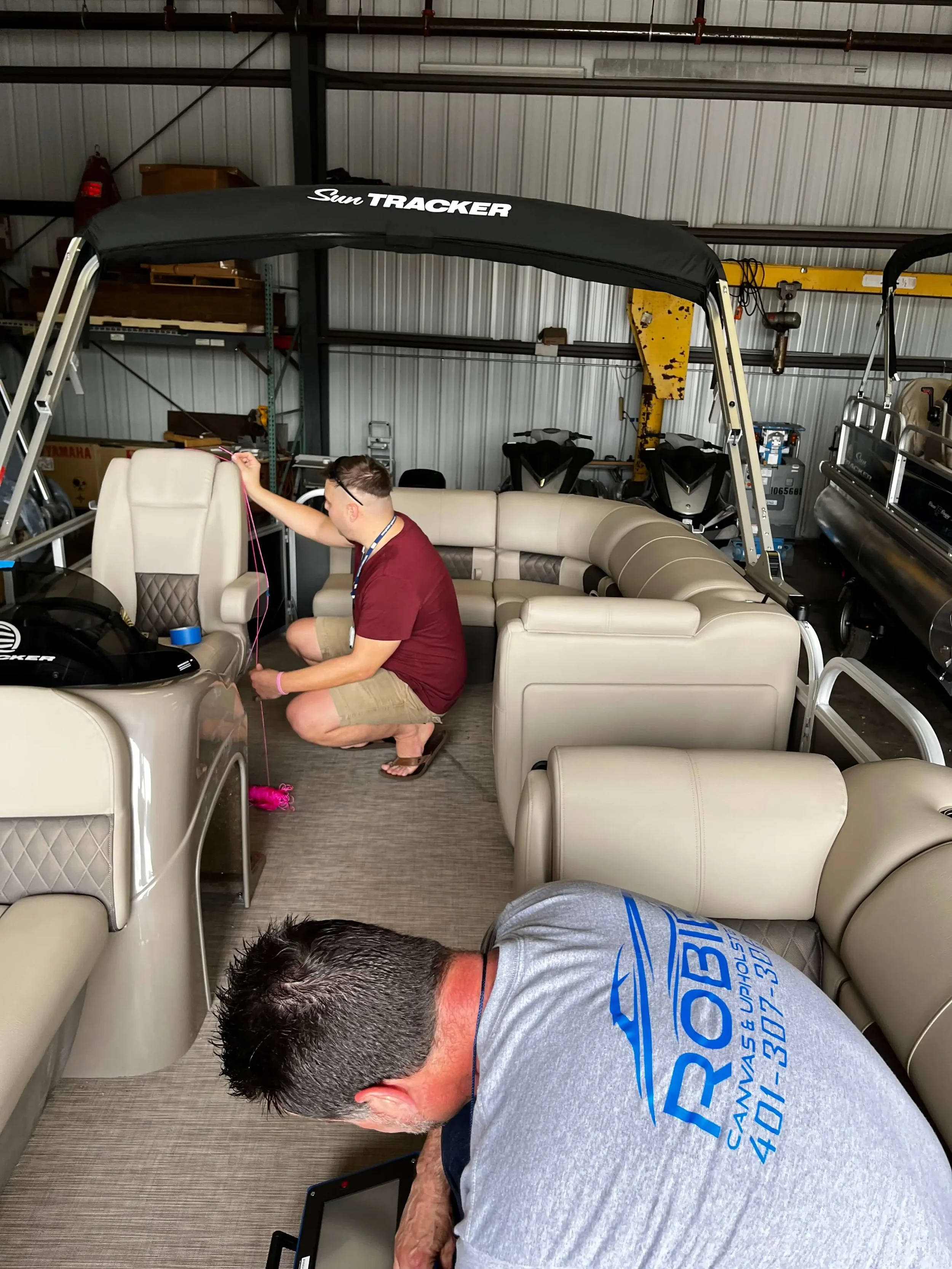Patterning for new seat covers to keep this out of the rain and sun - Robie Canvas