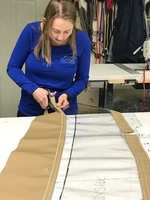 Hand crafting new enclosure panels for a 36 Trojan - Robie Canvas
