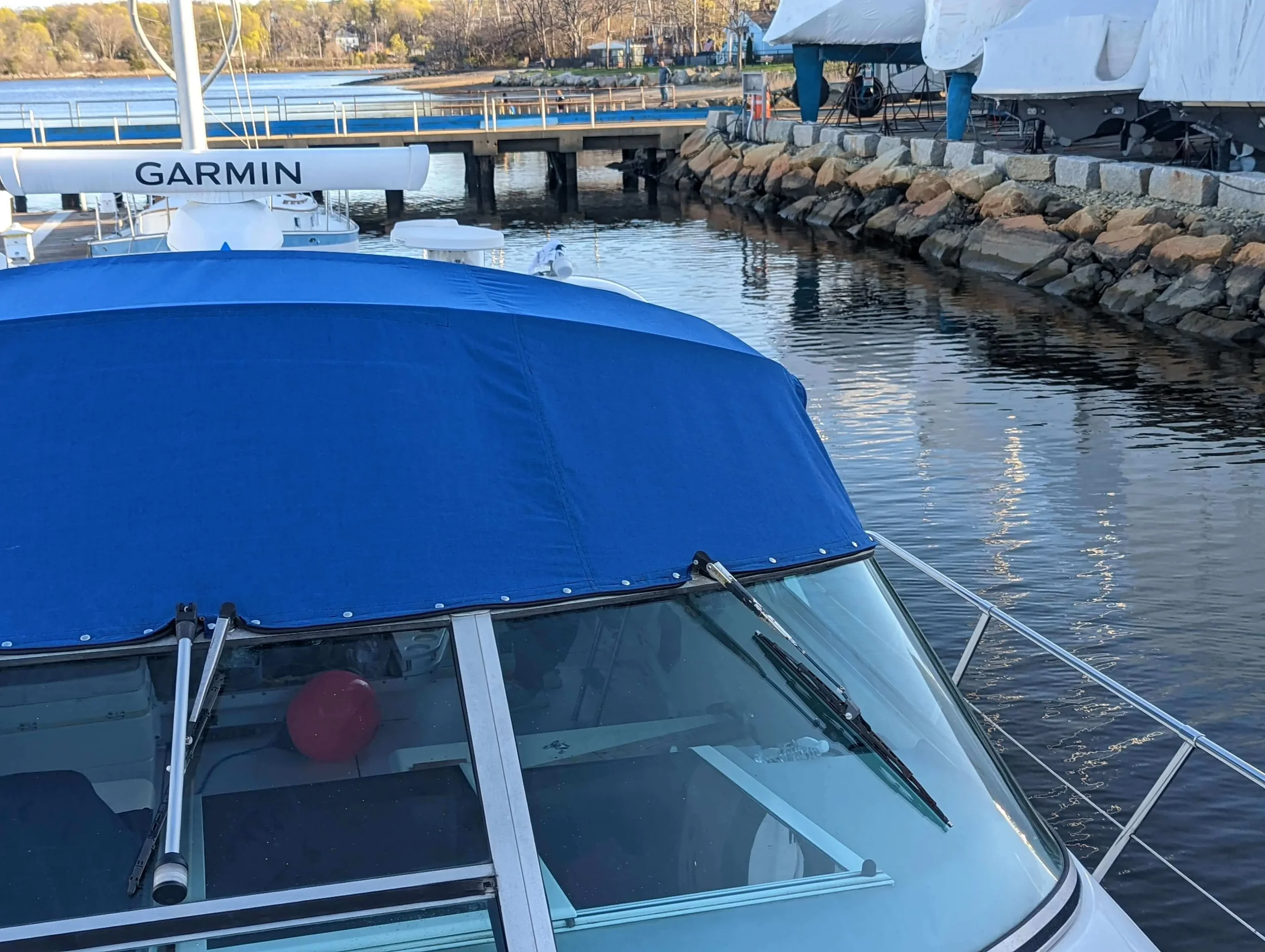 Bimini top fabrication Sunbrella marine canvas