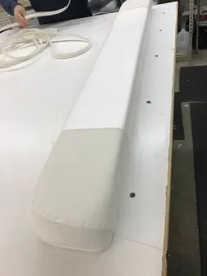 Custom bolster with two tone finish - Robie Canvas