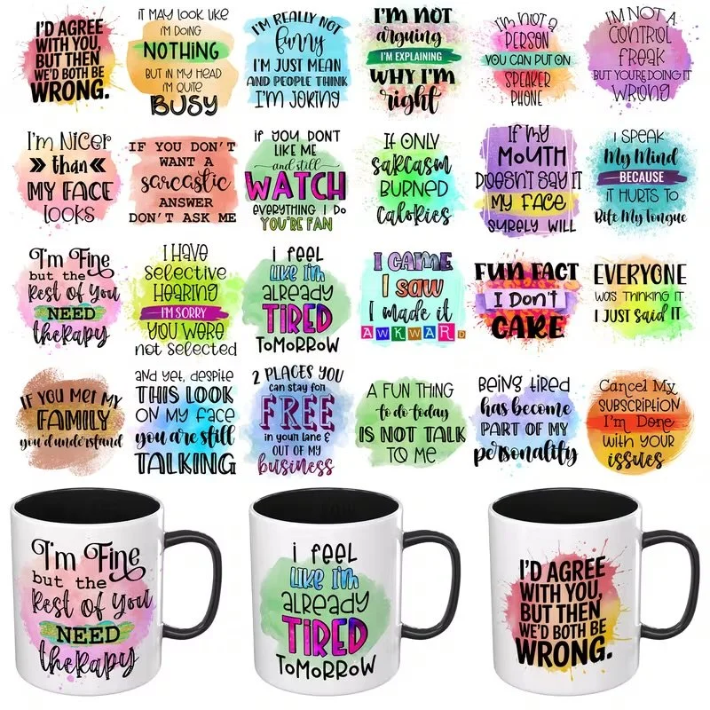 Colourful Sarcasm Mugs