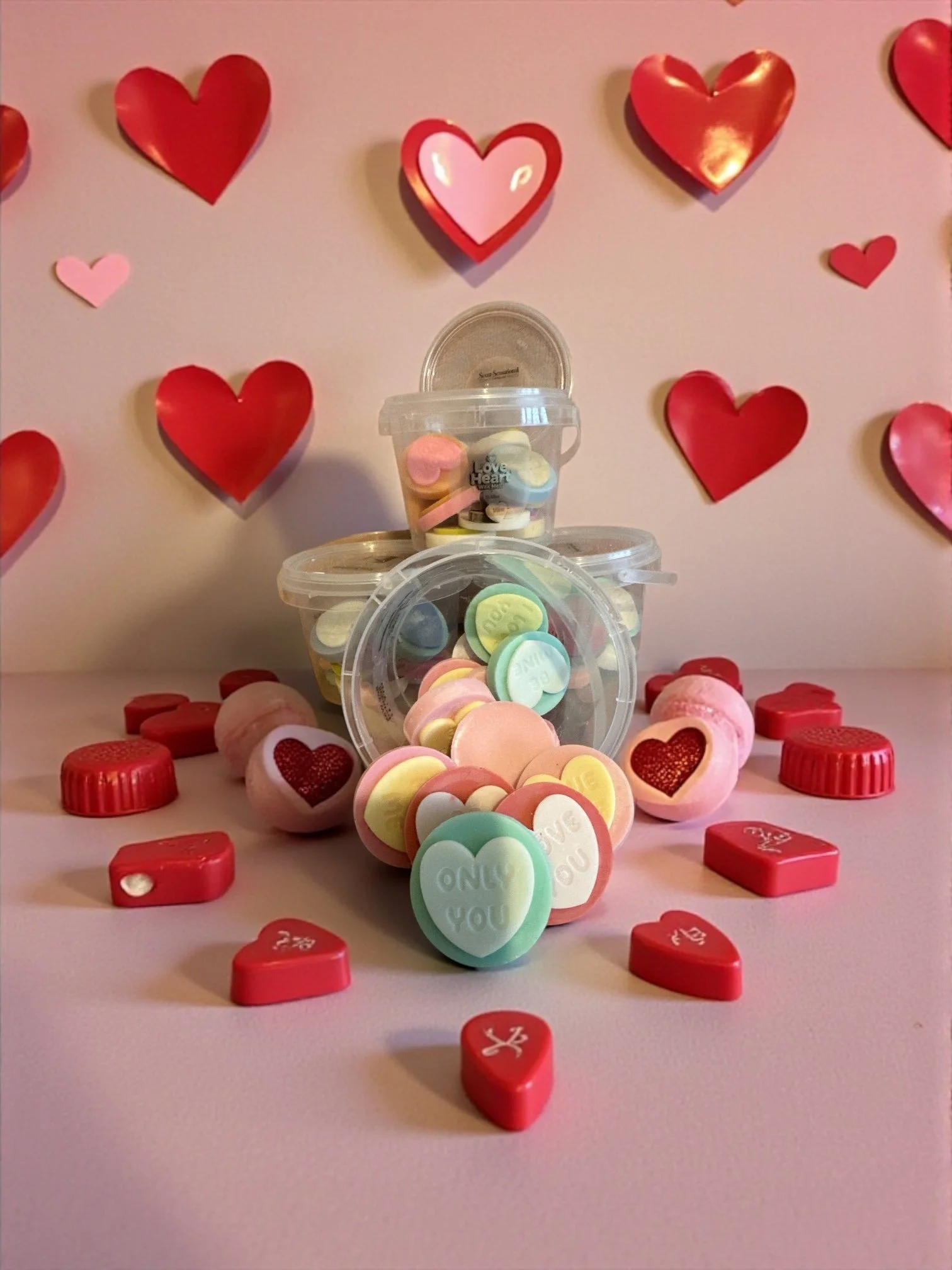 Love Hearts wax melts