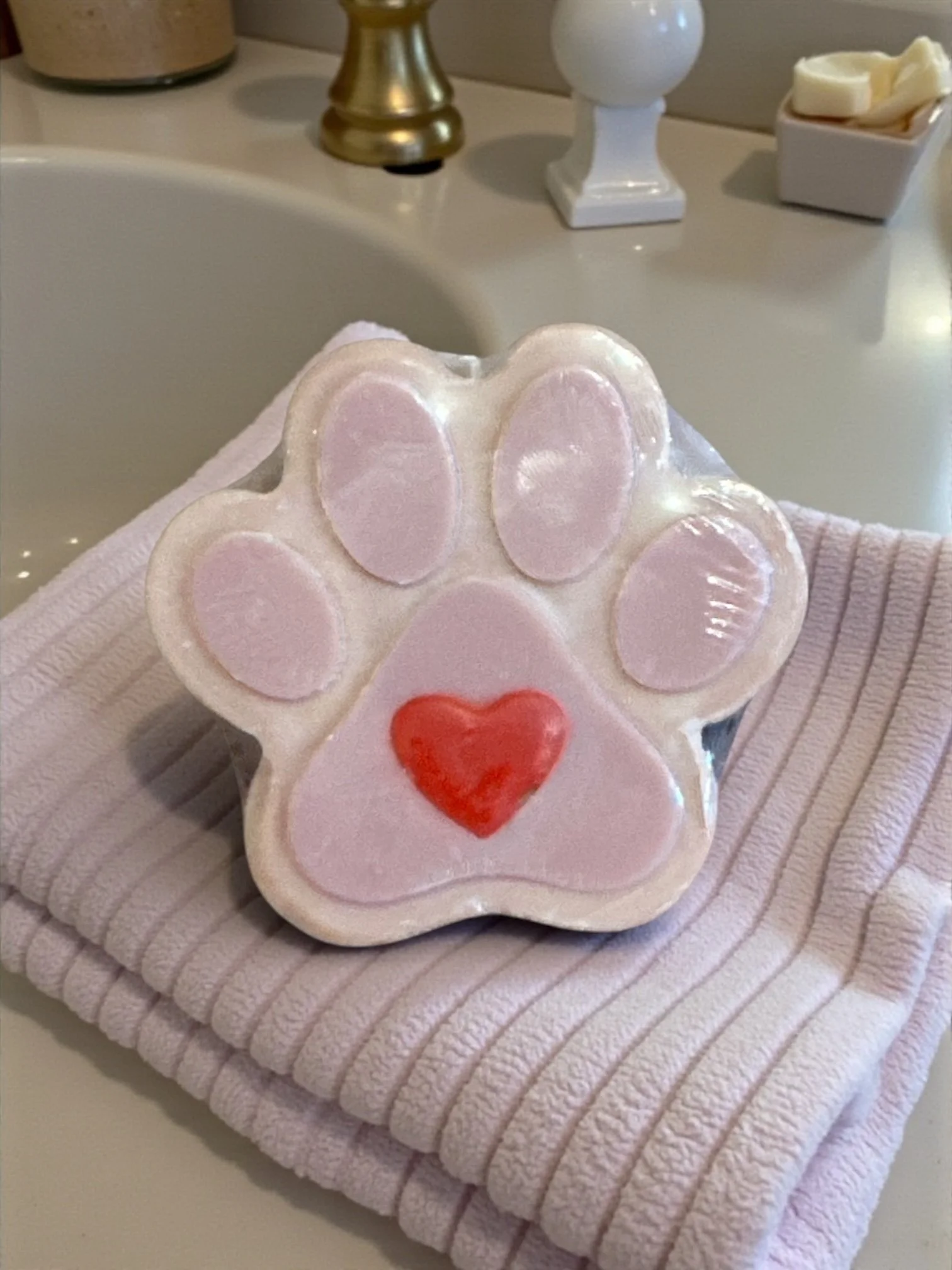 Dog Paw Candle