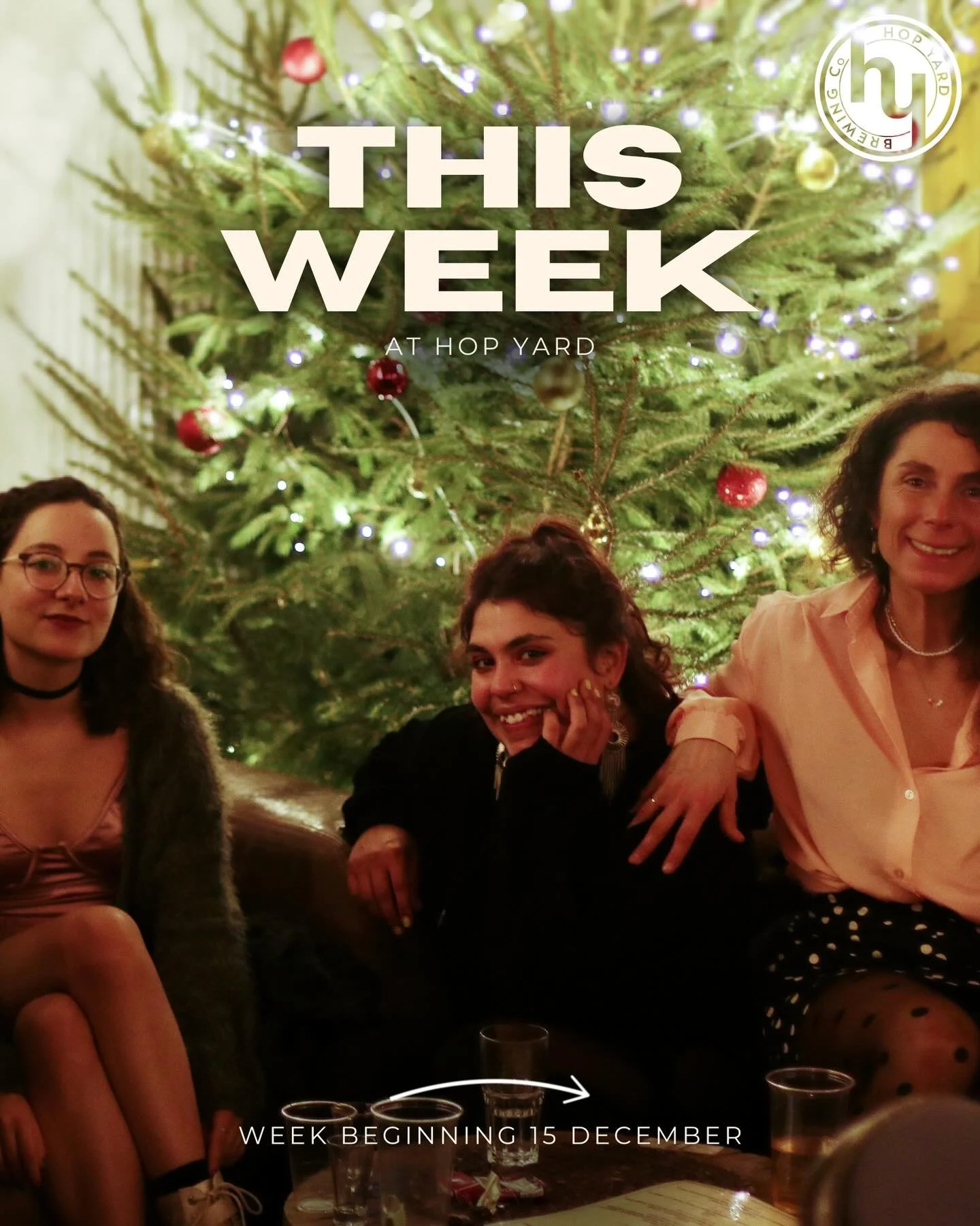 Another week full of festive fun🤶✨ Swipe to find out what events we have on this week.

Open hours:
Wednesday- 17:00- 23:00
Thursday- 17:00- 23:00
Friday- 12:00 - 00:00
Saturday- 12:00- 00:00
Sunday- 12:00- 22:00

To book a table:
📱Send us a dm
📞C