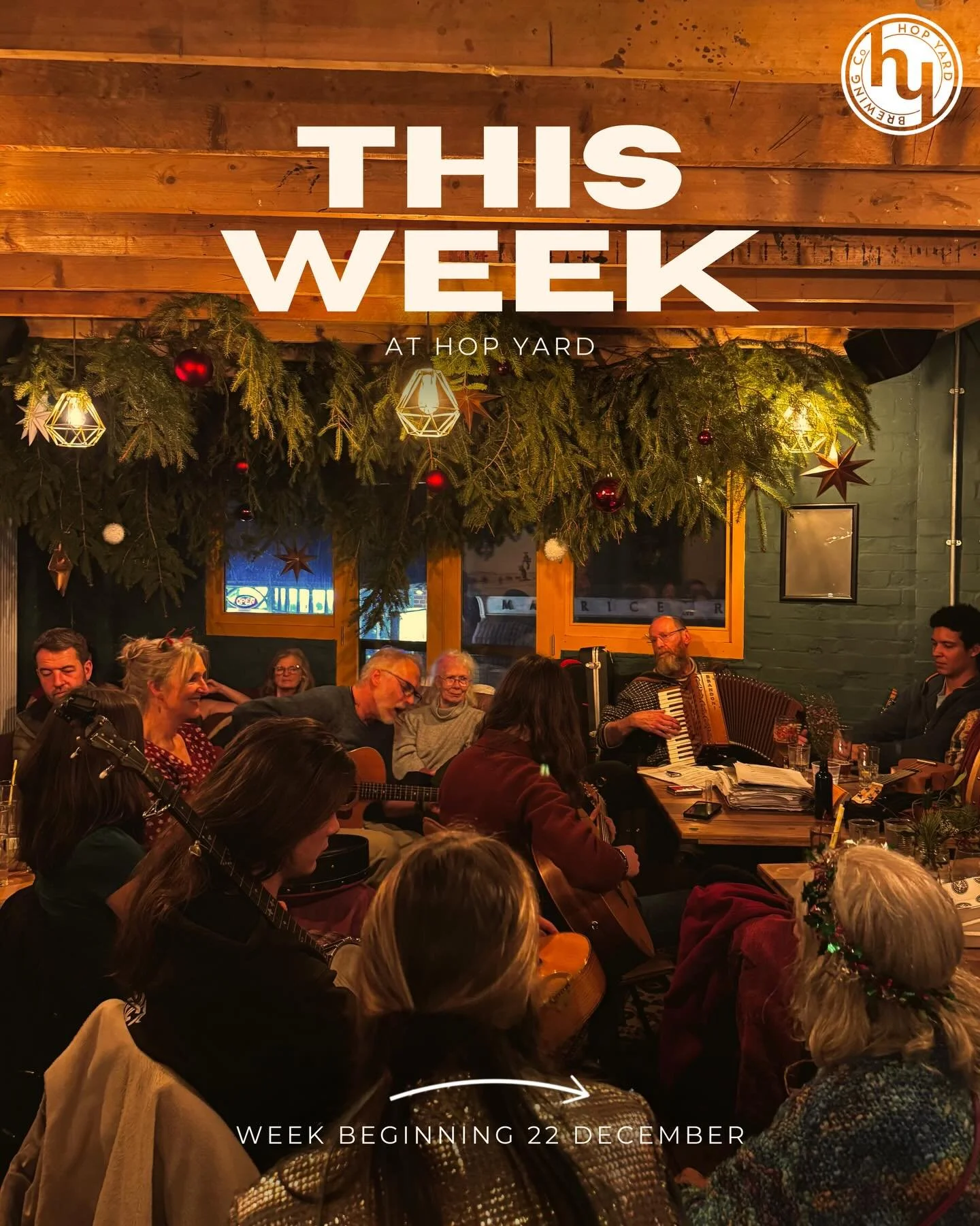 The last full week of 2025!🤯 We are celebrating with lots of fun &amp; festive events this week🎄Swipe for more info✨

Our open hours are a little different this week:
Monday 22nd - 5pm - 11pm
Tuesday 23rd - 5pm - 11pm
Wednesday 24th - 3pm - 12am
Th