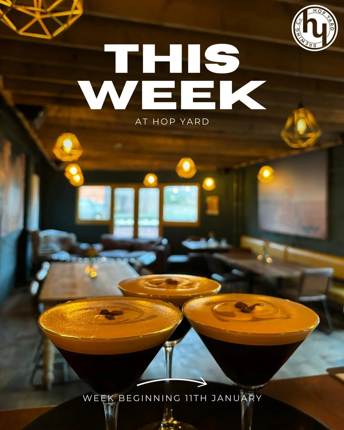 This weeks events💛 Swipe for more info.

Open hours:
Wednesday- 5pm - 11pm
Thursday- 5pm - 11pm
Friday- 12pm - 12am
Saturday- 12pm - 12am
Sunday- 12pm - 10pm

To book a table, follow the link in our bio or:
📱Send us a dm
📞01342 824 272
📧hello@hop