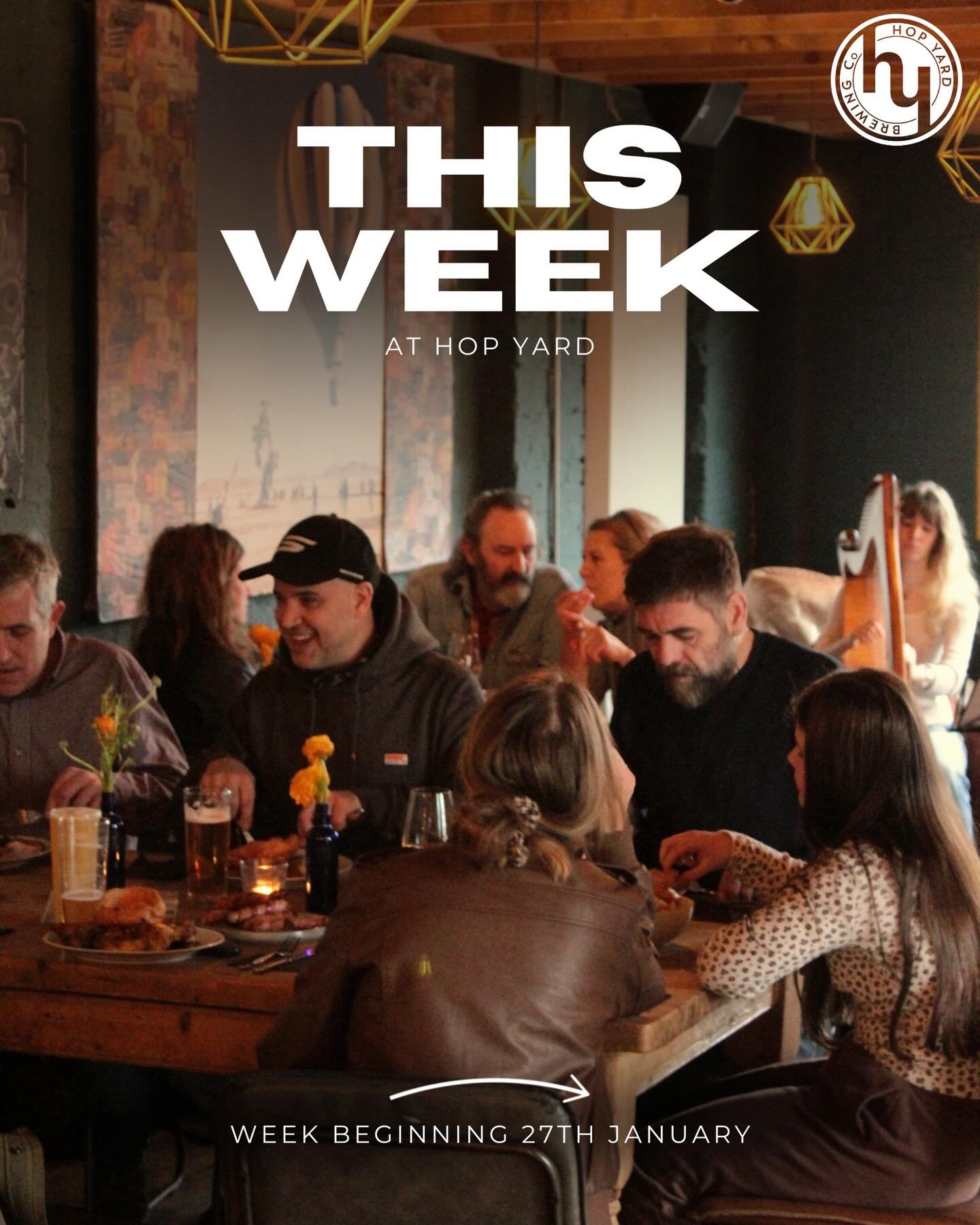 What&rsquo;s on this week at Hop Yard🌟

We&rsquo;re an independent bar &amp; music venue with a restaurant, hosting community events, club nights &amp; live much - all under one roof.

👉Swipe to find out what events we have on.

Open Hours:
Wednesd