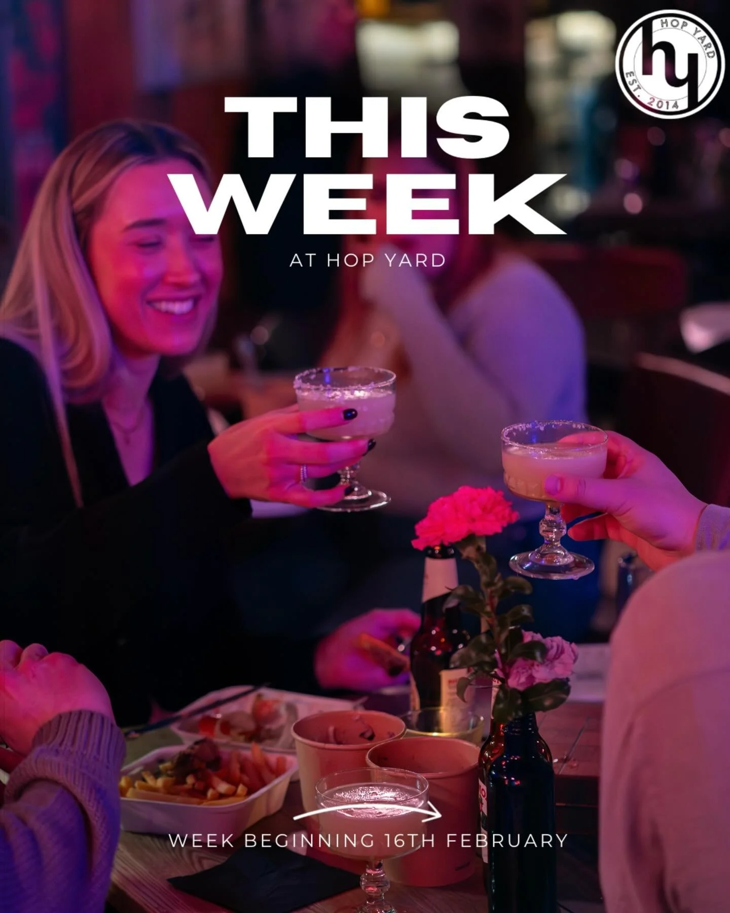 This week at Hop Yard🌟 Every week we have a dynamic schedule of events, everything from jam sessions to quizzes to club nights. Swipe to find out what&rsquo;s coming up this week.

📸 @phoebes.perspective

Our Open Hours:
Wednesday - 5pm - 11pm
Thur