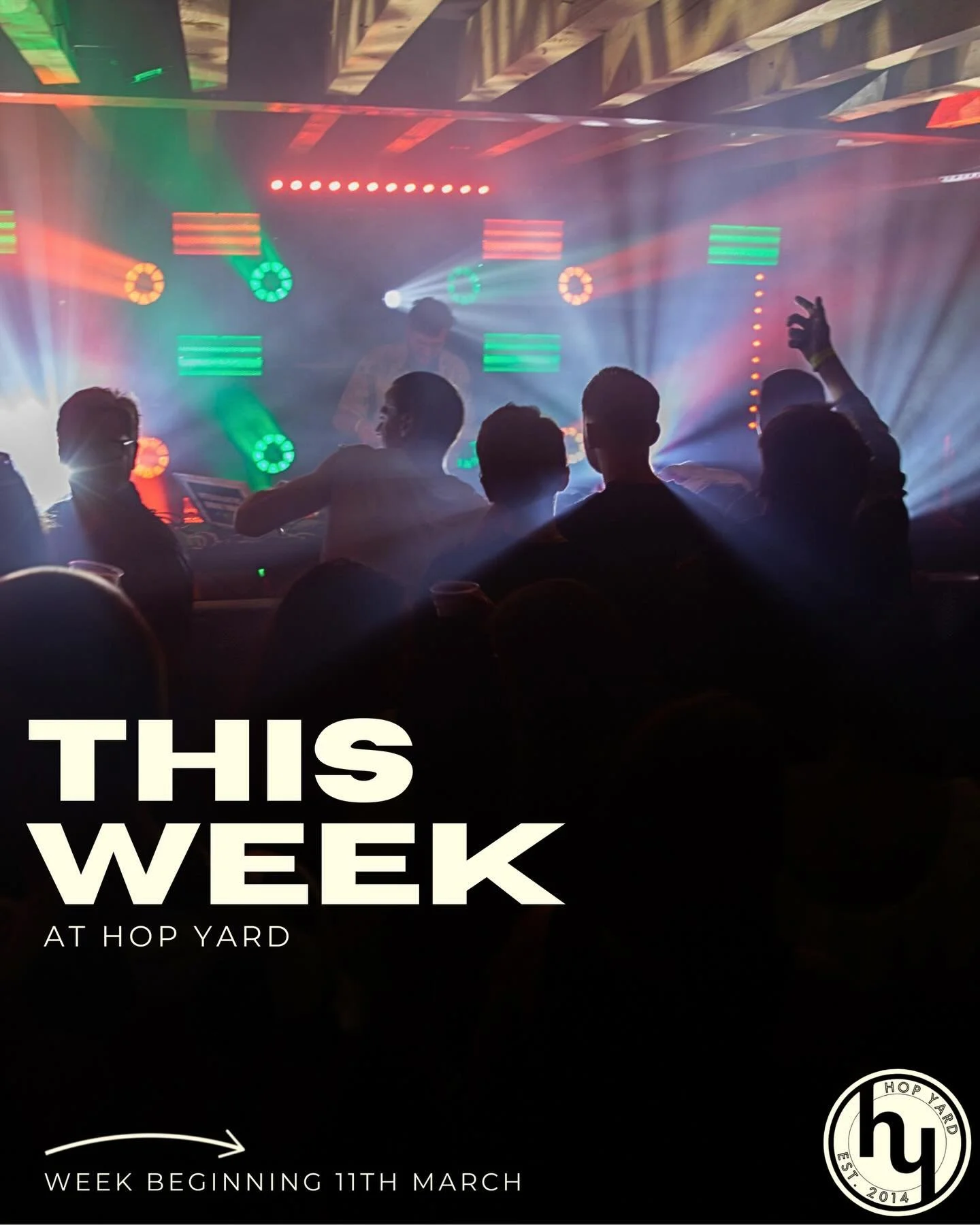 Swipe to find out what events we have going on this week at Hop Yard🌼

To book a table > send us a dm or follow the link in our bios.

🕥Our Open Hours:
Wednesday - 5pm - 11pm
Thursday - 5pm - 11pm
Friday - 12pm - 12am
Saturday - 12pm - 12am
Sund