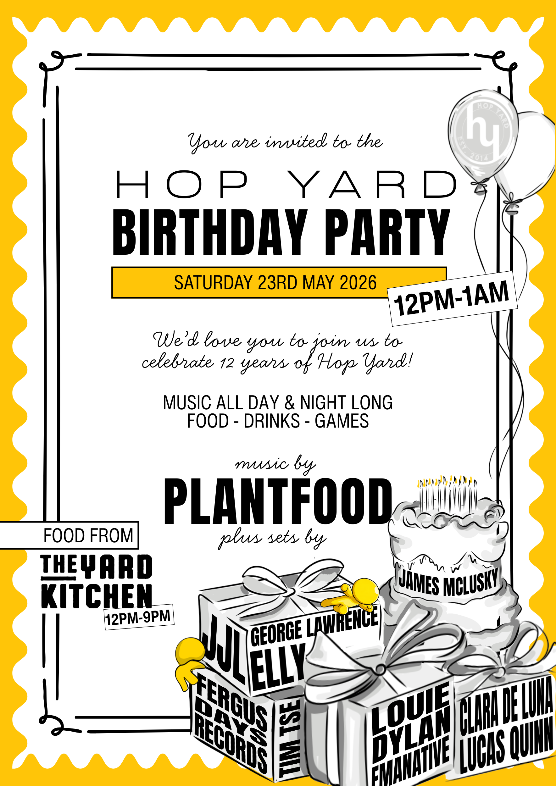 Hop Yard Birthday Party