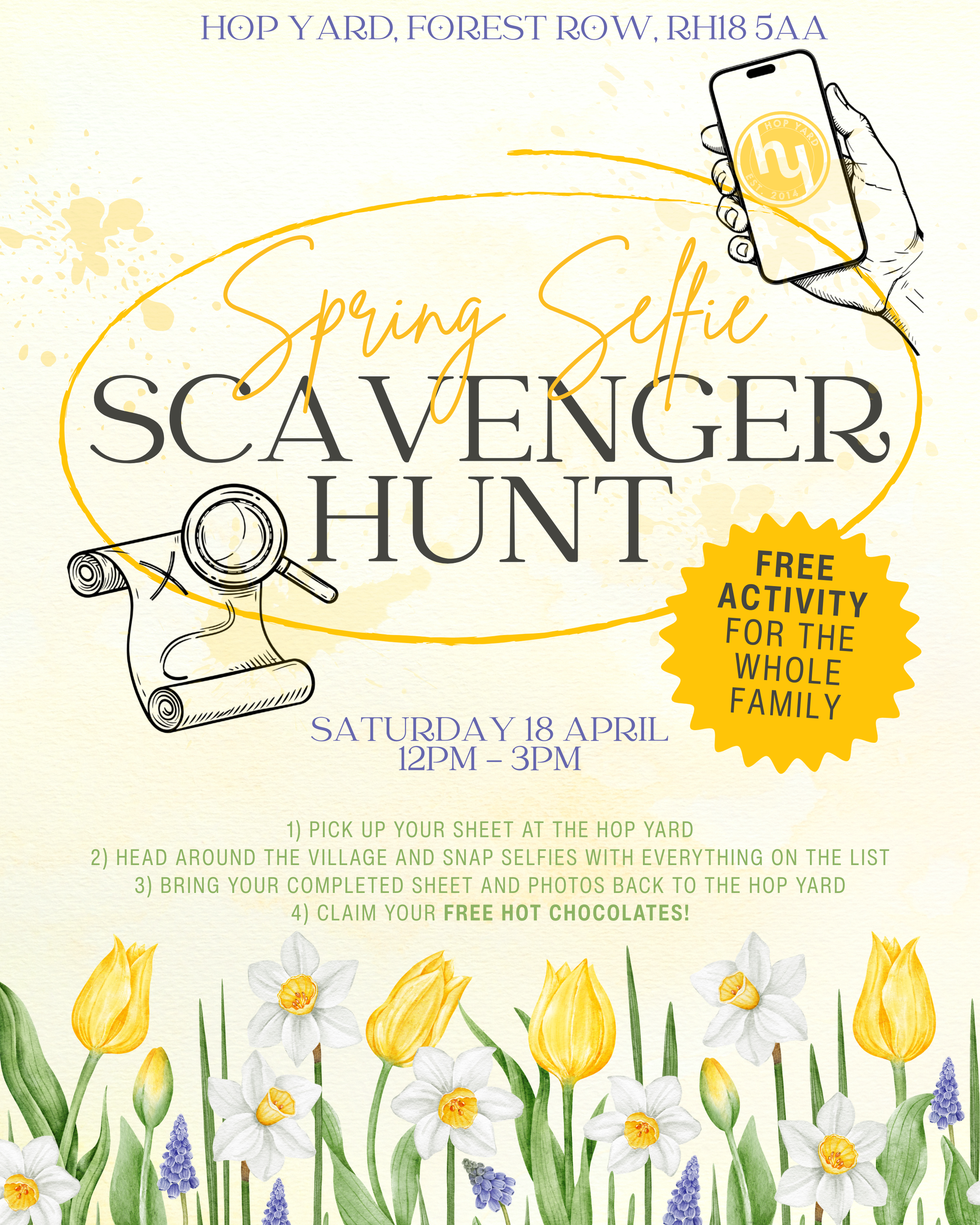 Spring Selfie Scavenger Hunt