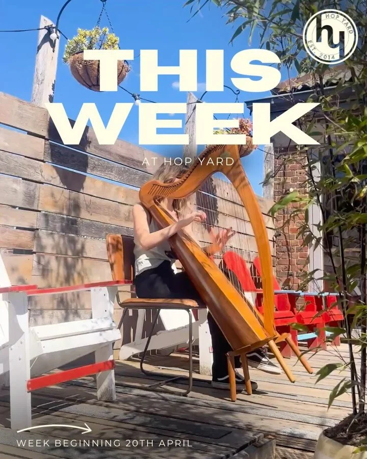 Need some fun plans to look forward to this week?🌼🐝

This weeks events⬇️

FRI 24TH
- Hop Yard Fridays: Deep, Minimal, Tech House with Dylan Muneri

SAT 25TH
- Paint &amp; Sip with @millie.brandrett.brown (to book, email: The.amelia@outlook.com)
- R