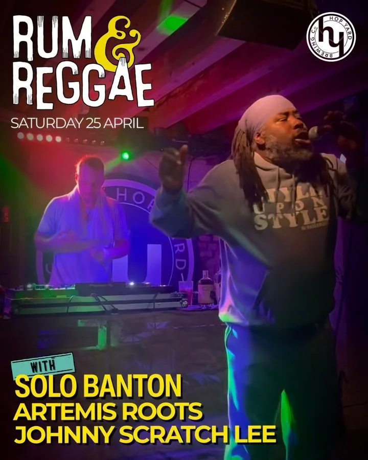 Rum &lsquo;n Reggae is back this Saturday📣 We are buzzing to welcome back soundman, producer, and recording artist, Solo Banton!

Known for his distinctive deejay style, sharp lyrical content &amp; long term contributor to the UK soundsystem scene. 