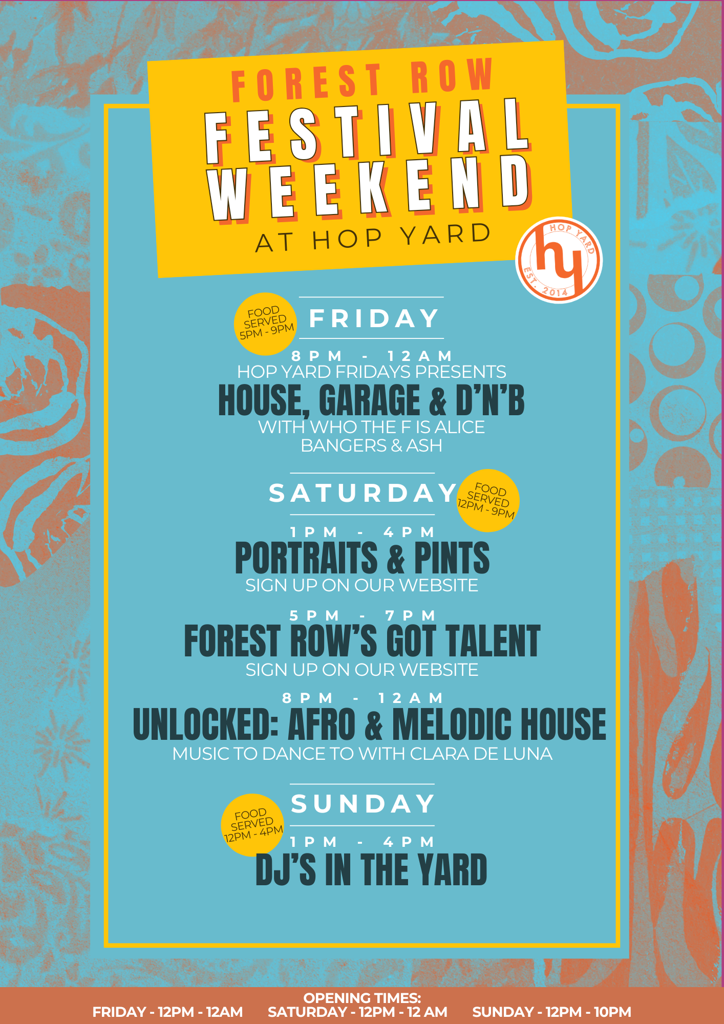 Forest Row Festival Weekend at Hop Yard